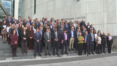 Dozens of solicitors walk  out of the District Courts in Dublin as legal aid dispute continues