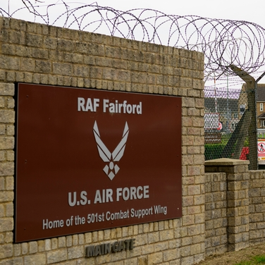 Five men being questioned after explosives found close to an RAF base in Fairford