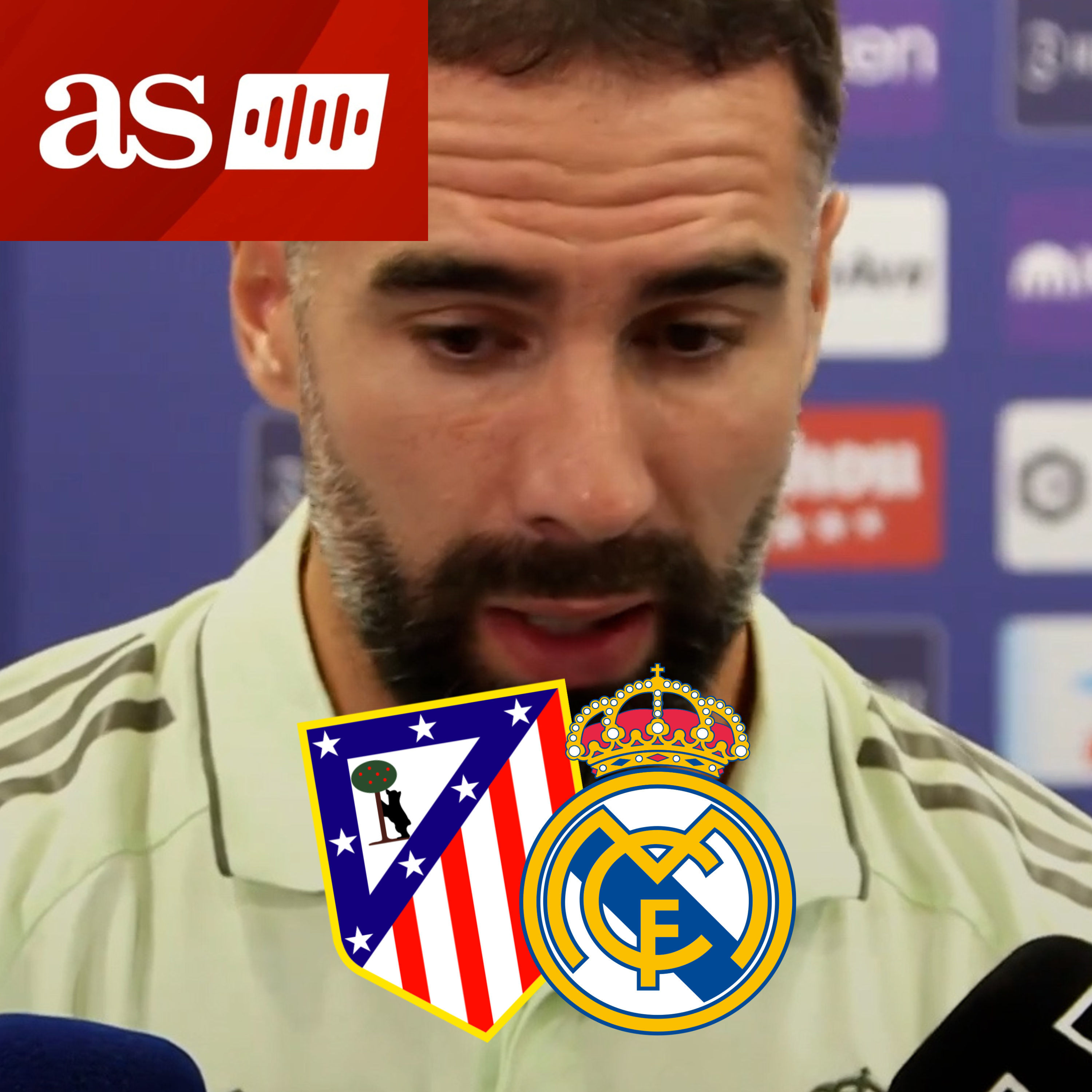 Imagen de CARVAJAL, zona mixta HOY, tras la MANITA en el DERBI | ATL?TICO DE MADRID 5 - REAL MADRID 2