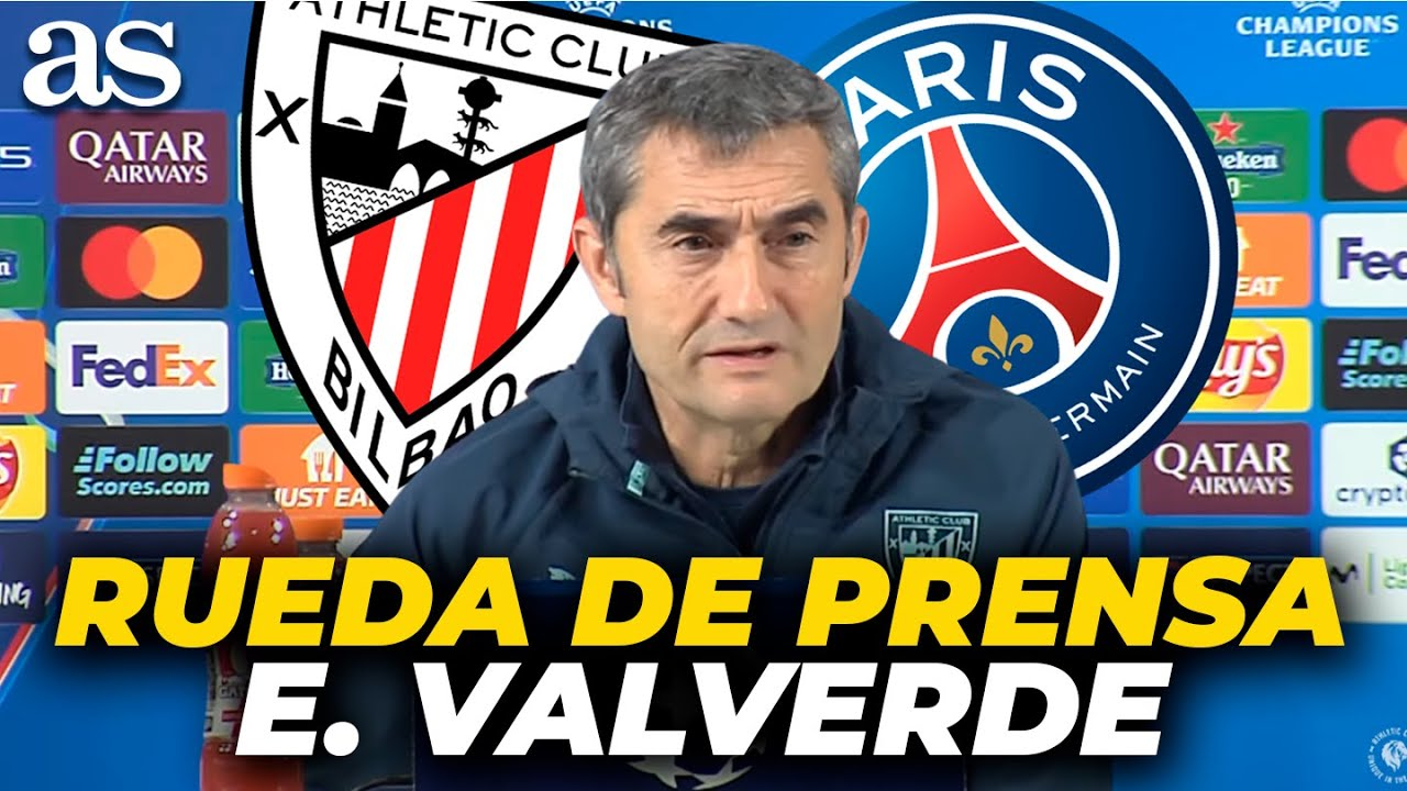Imagen de ERNESTO VALVERDE, RUEDA de PRENSA completa previa al ATHLETIC CLUB vs PSG | Champions League