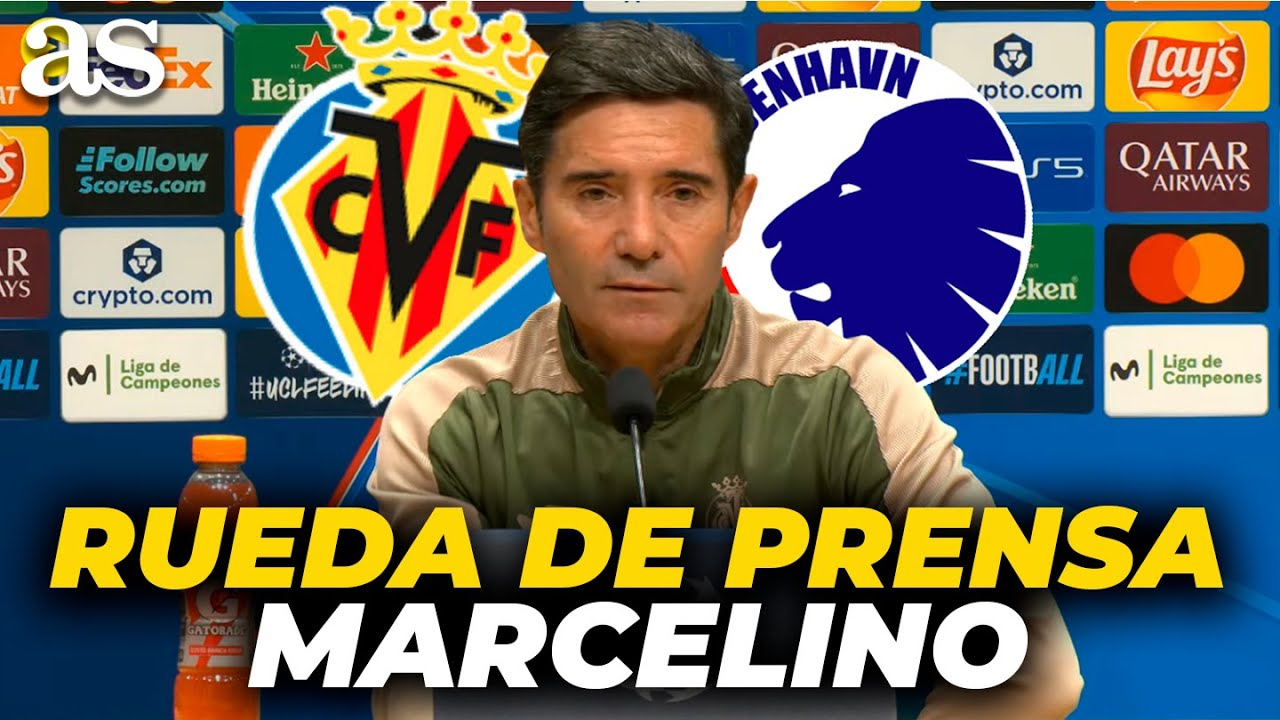 Imagen de MARCELINO, RUEDA de PRENSA completa previa al VILLARREAL vs COPENHAGEN | Champions League