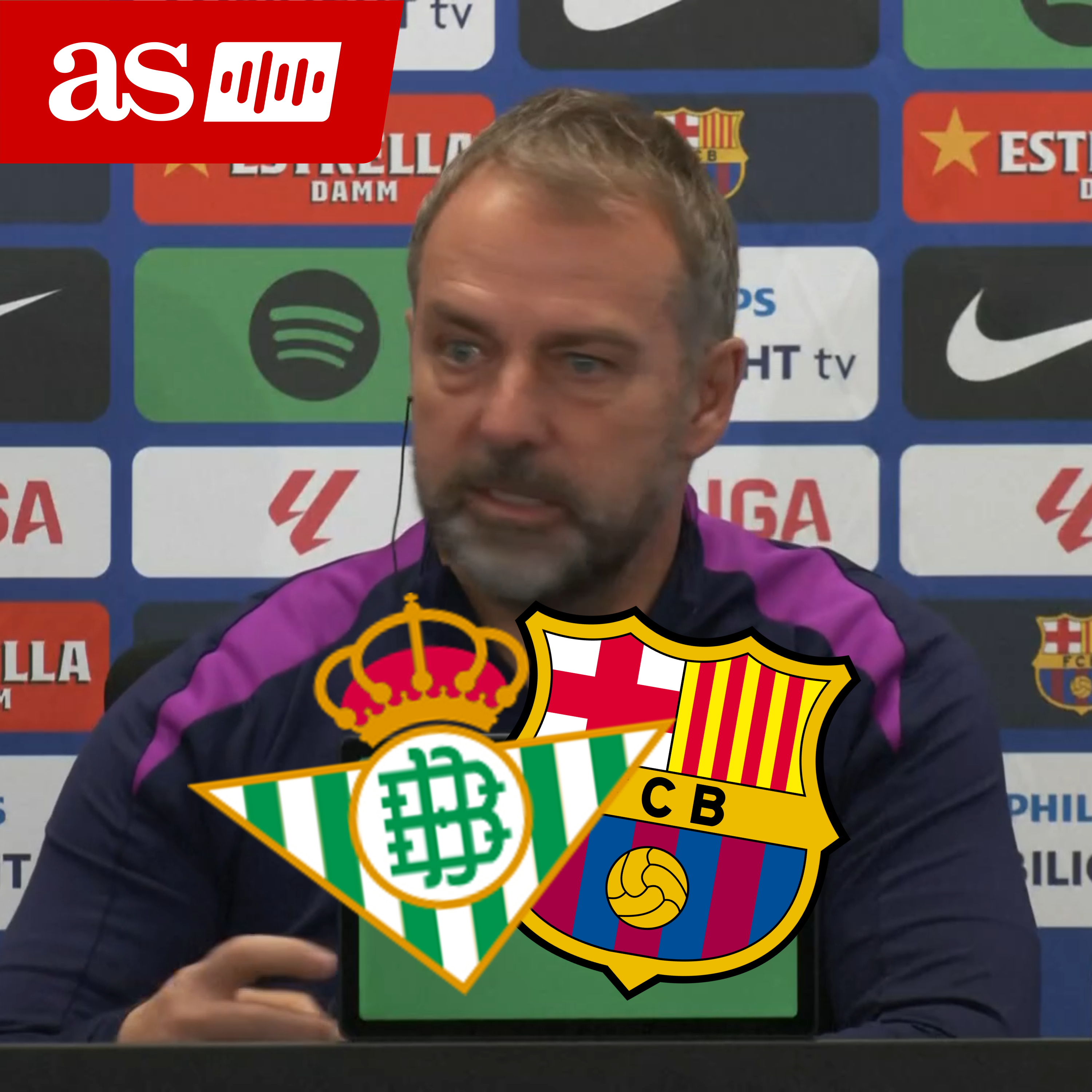 Imagen de HANSI FLICK, rueda de PRENSA previa al REAL BETIS vs FC BARCELONA