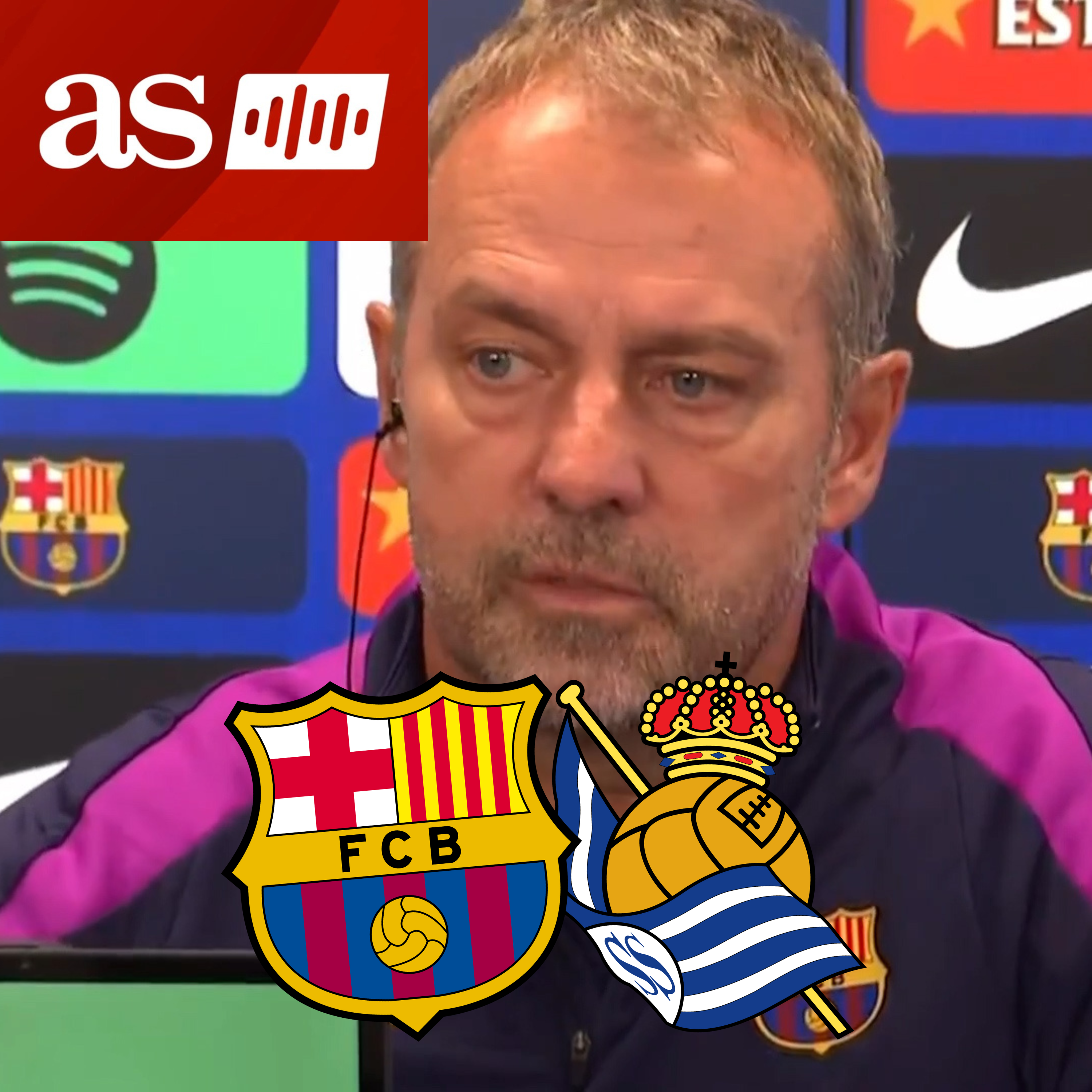 Imagen de FLICK, rueda de prensa HOY previa al FC BARCELONA - REAL SOCIEDAD | LALIGA