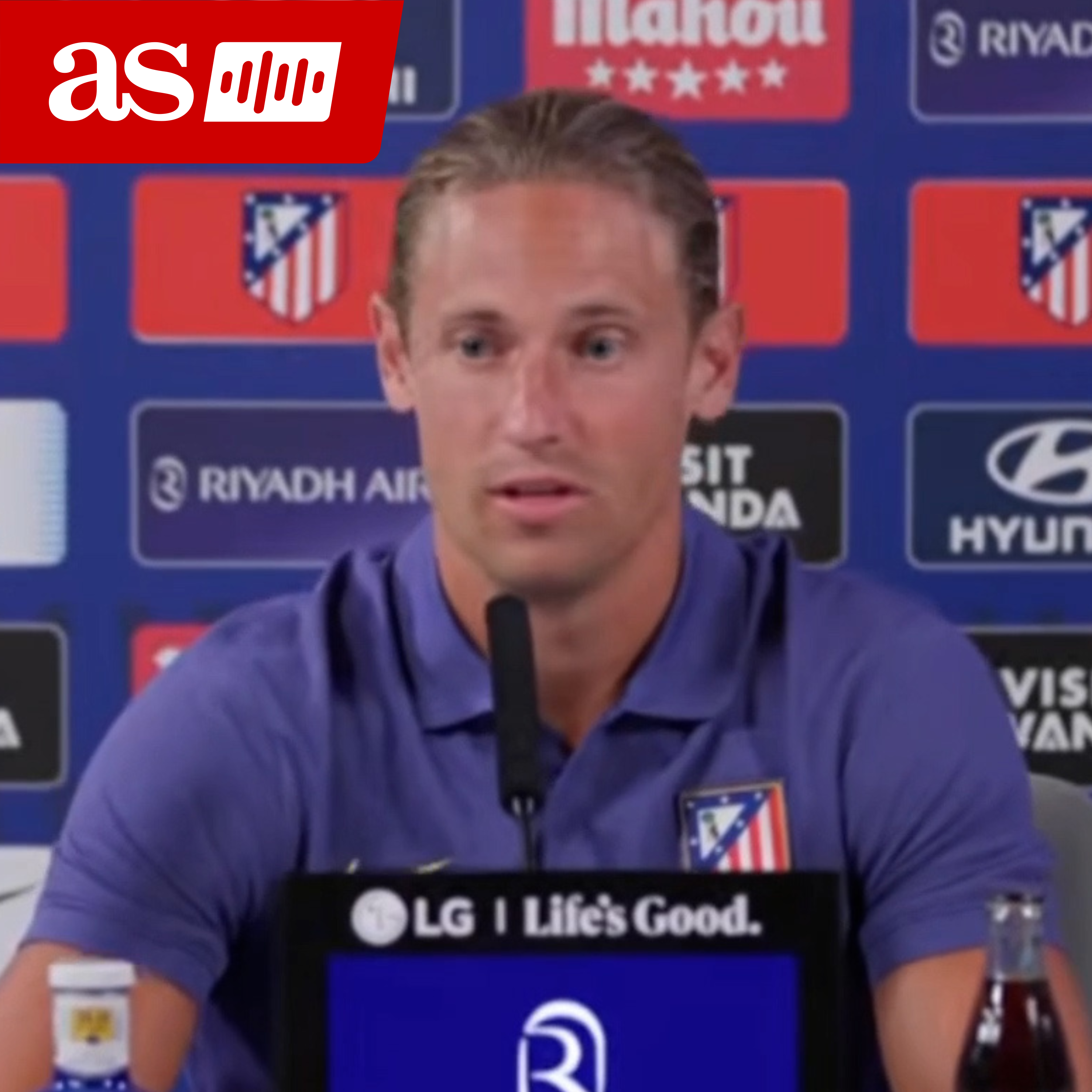 Imagen de Marcos Llorente rueda de prensa completa previa al Atlético de Madrid - Arsenal