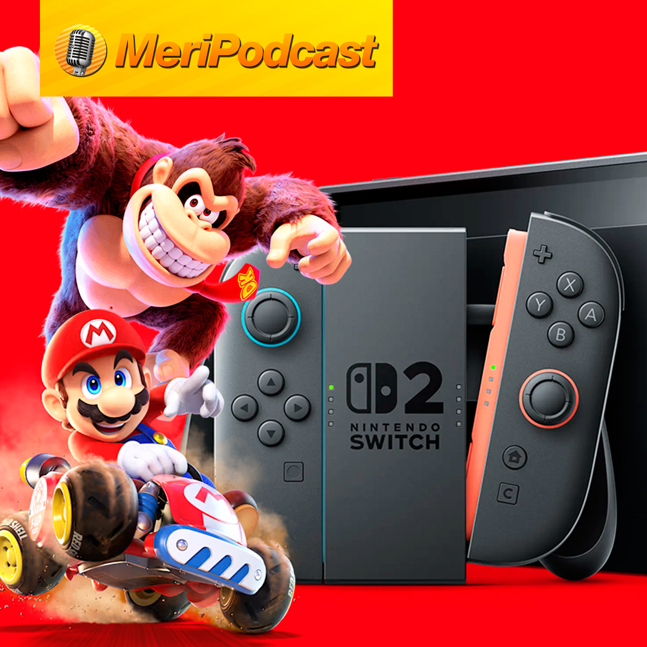 Imagen de MeriPodcast 18x26 | Especial Nintendo Switch 2 e impresiones Mario Kart World, Donkey Kong Bananza y Metroid Prime 4