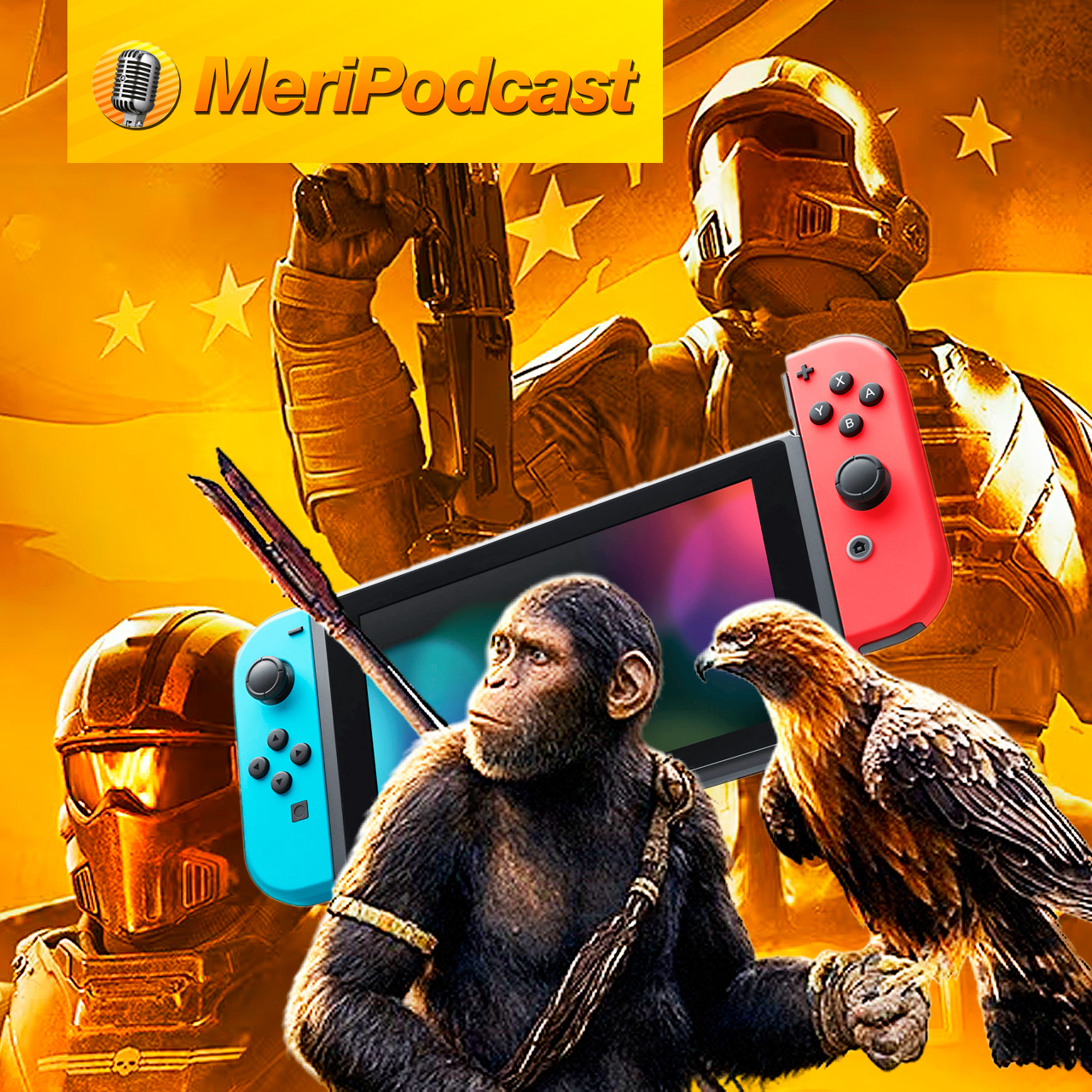 Imagen de MeriPodcast 17x33 | Cierres de Xbox en Bethesda, lío de Helldivers 2, Switch 2 y 'El Reino del Planeta de los Simios'