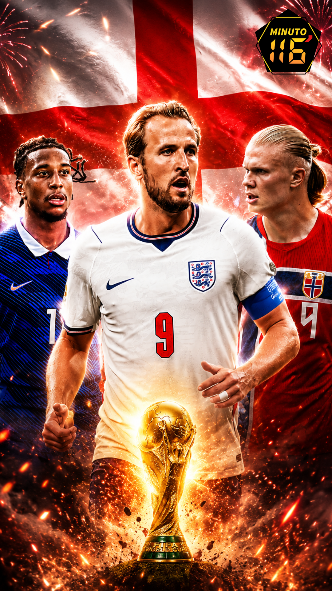 Haaland-Kane-Olise: ¡La delantera imparable que Inglaterra podría tener en el Mundial 2026! | Minuto 116
