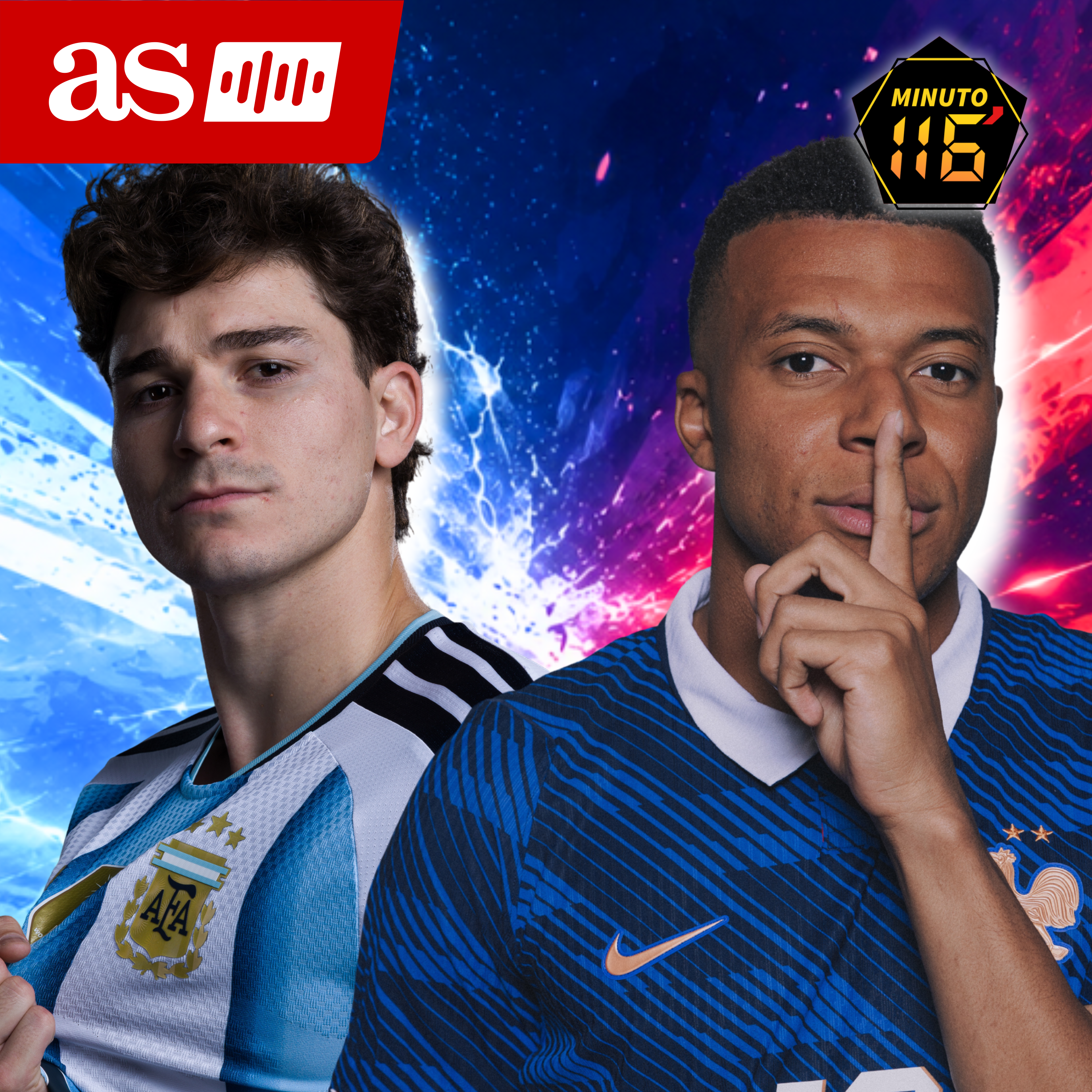 Imagen de Mbappé y Julián Álvarez, en el ojo del huracán para su debut en el Mundial