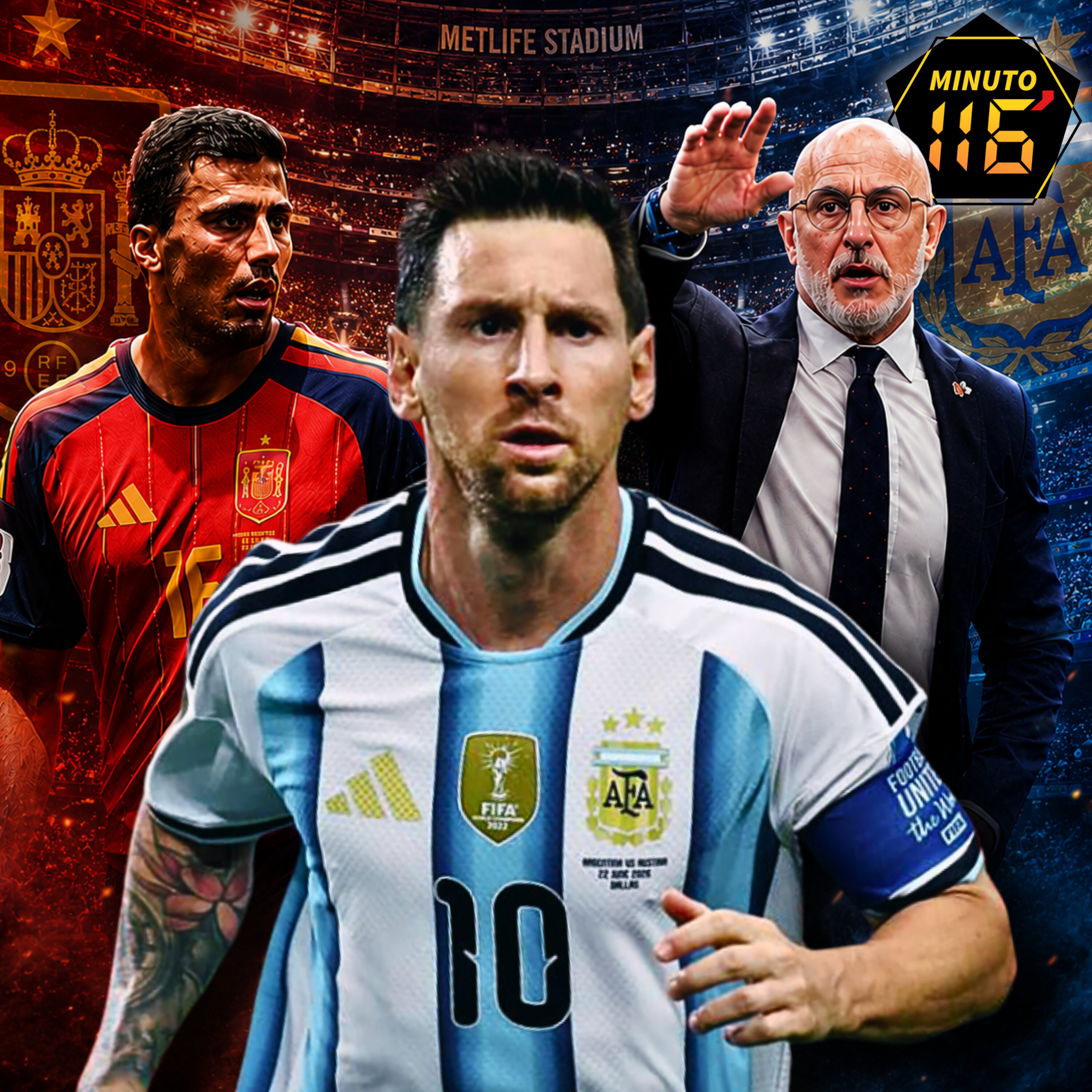 El plan de España contra Messi: la clave táctica de la final | Minuto 116