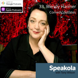 Queen of the verbal stilletto - Wendy Harmer and the art of the comedy debate, World Series Debating, Canberra 1993