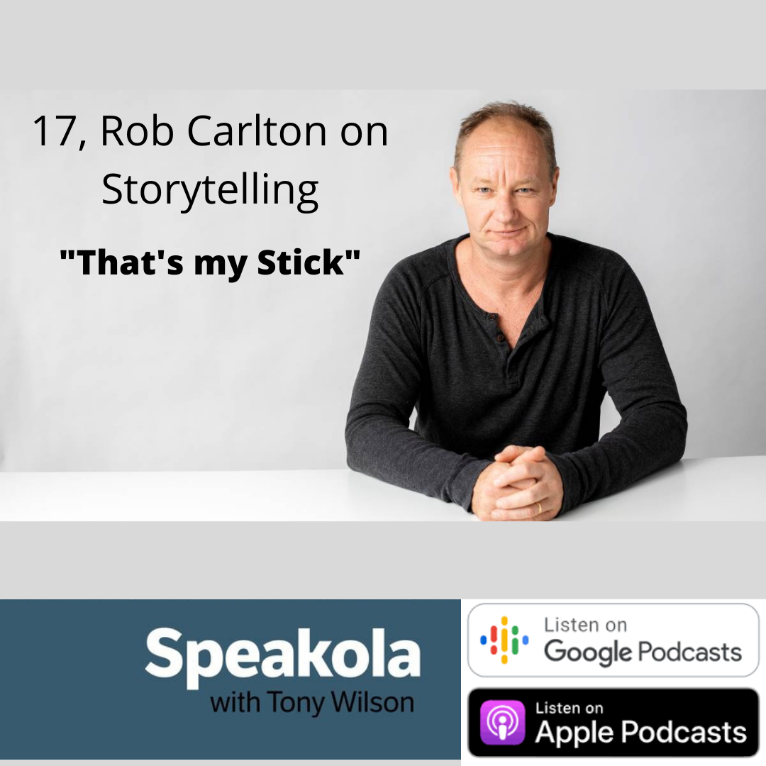 That's my stick ─  Rob Carlton's Show & Tell,  The art of salon storytellling, The Wheeler Center, 2016