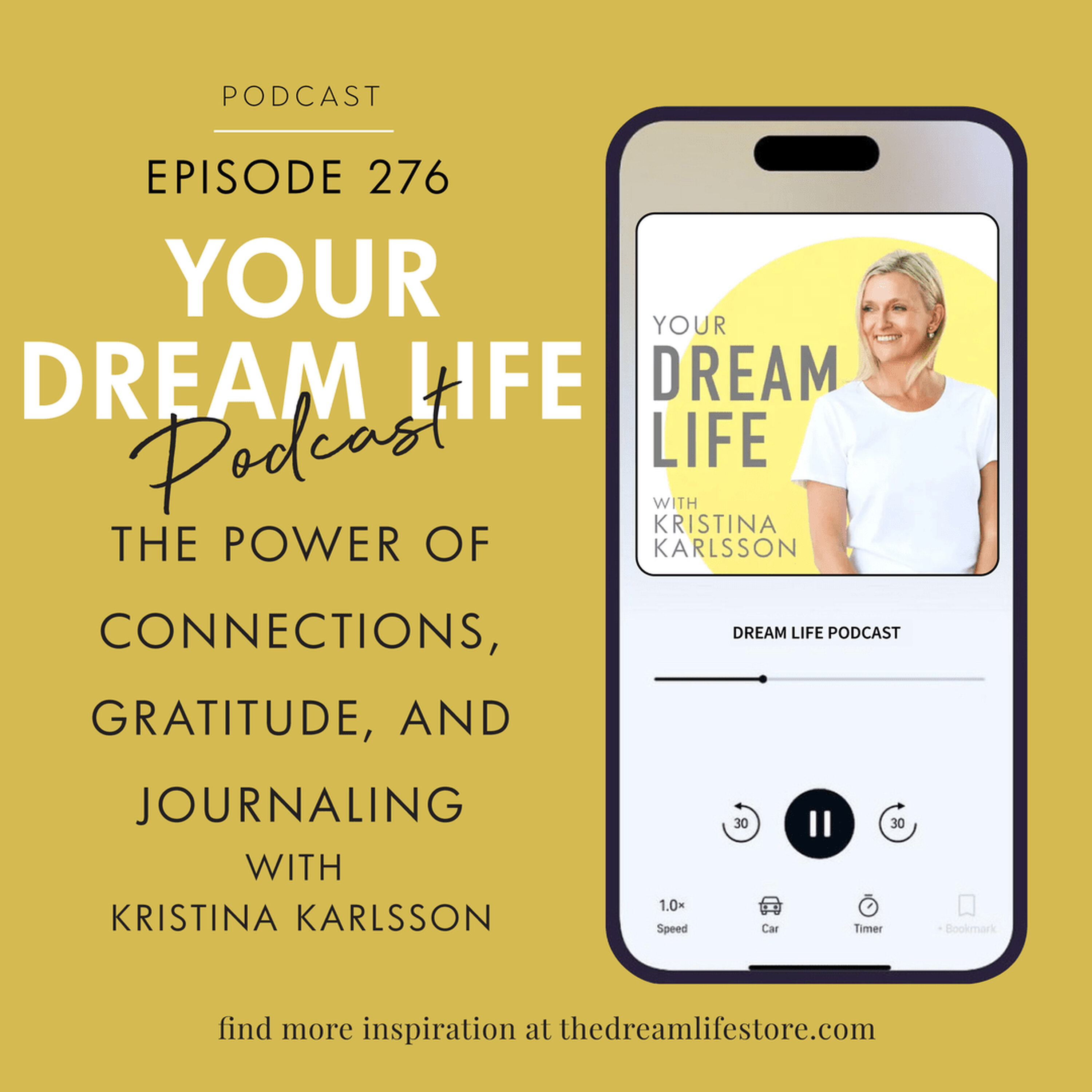 #276 - THE POWER OF CONNECTIONS, GRATITUDE & JOURNALING episode artwork