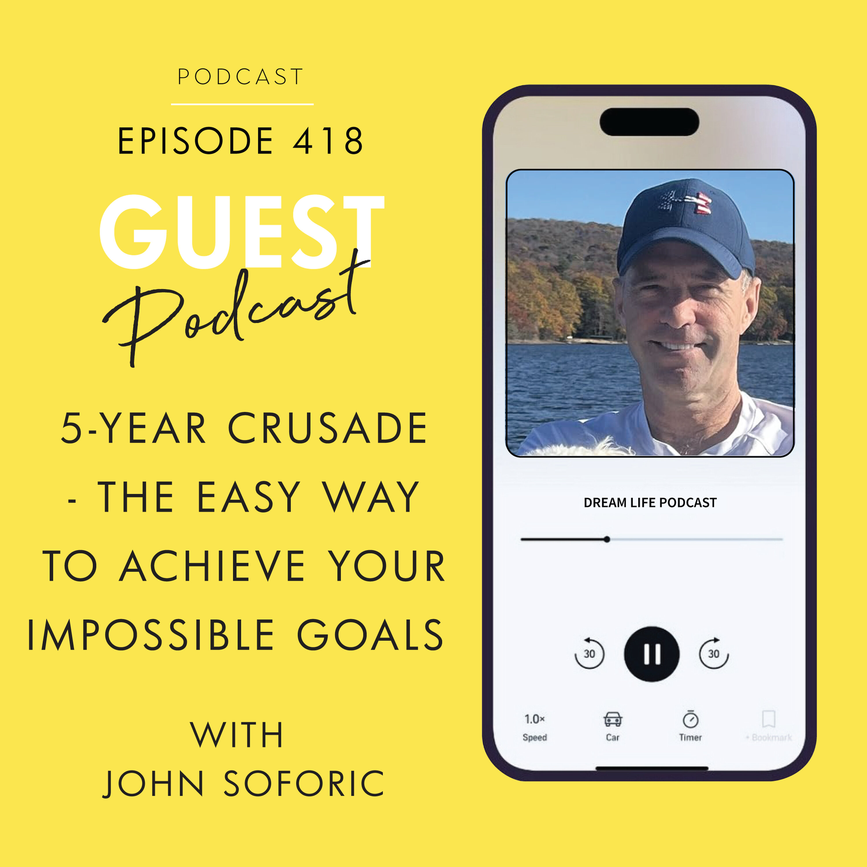 #418 - 5-YEAR CRUSADE: THE EASY WAY TO ACHIEVE YOUR IMPOSSIBLE GOALS, with John Soforic #418 - 5-YEAR CRUSADE: THE EASY WAY TO ACHIEVE YOUR IMPOSSIBLE GOALS, with John Soforic