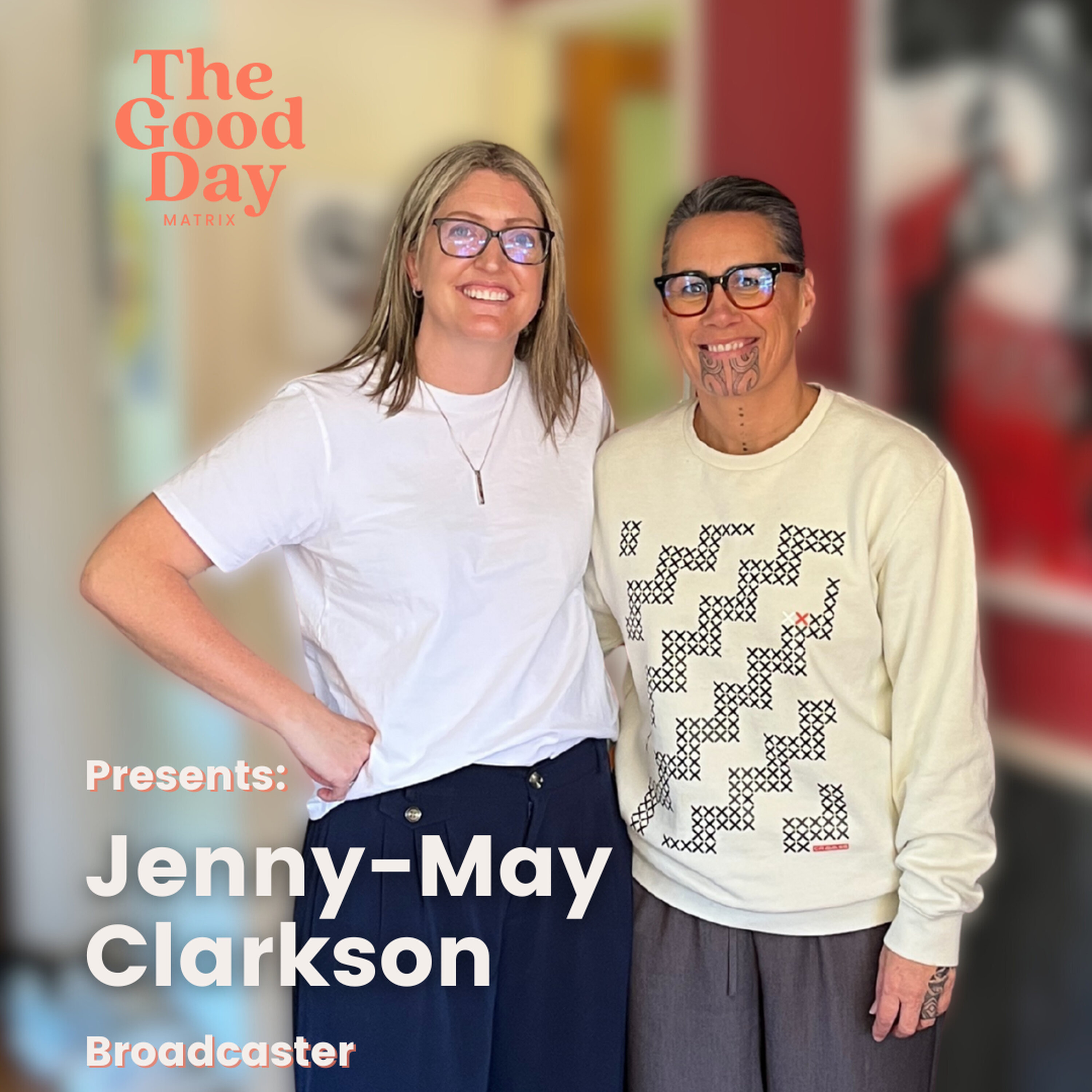 Jenny-May Clarkson: Showing up with heart episode artwork