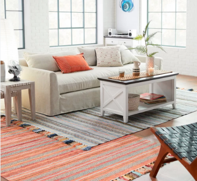 Sobreposição de tapetes