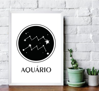 Decoração signo de aquário