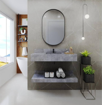 Cuba de porcelanato