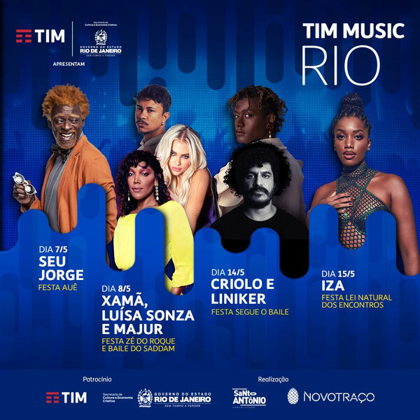 Tim Music Rio, na Praia de Copacabana