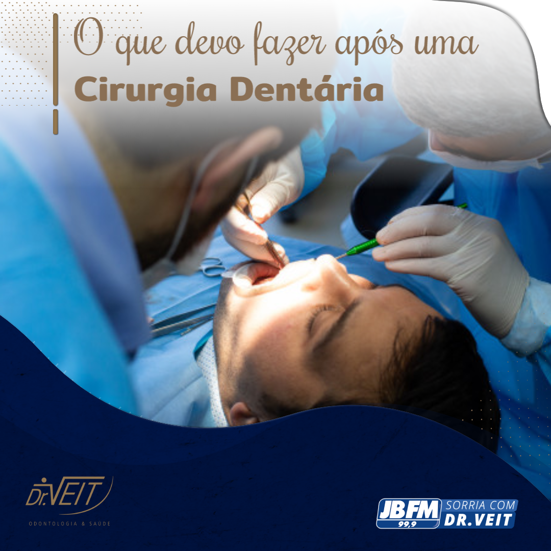 O que devo fazer após uma cirurgia dentária?
