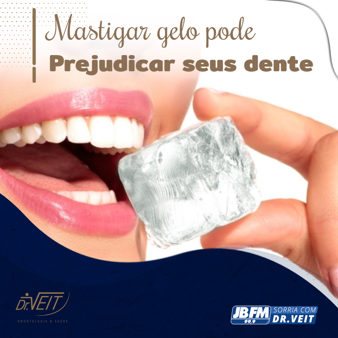 Mastigar gelo pode prejudicar seus dentes?