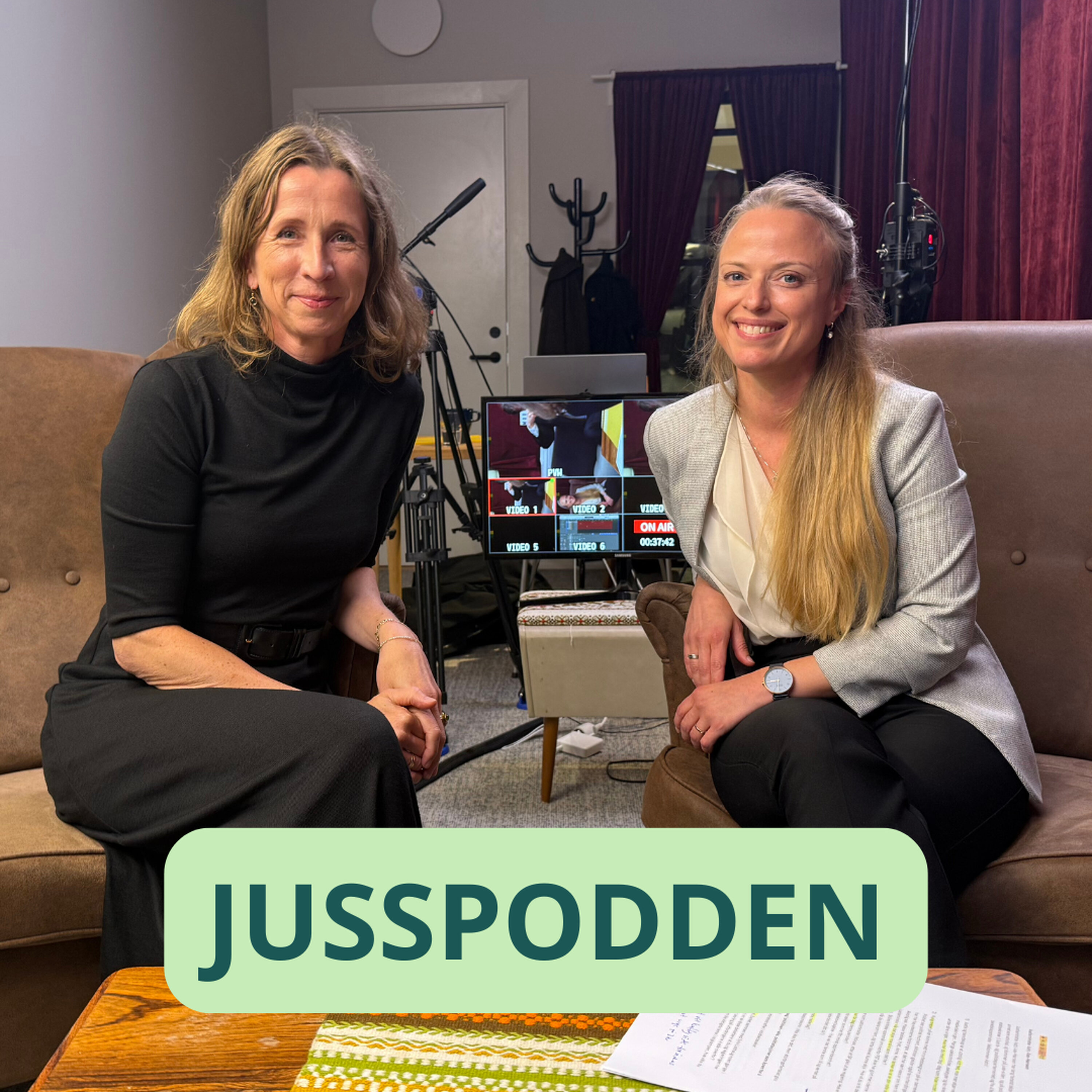 Jusspodden Podcast: §255 Justisminister Astri Aas-Hansen: høye ambisjoner og lang 'to do'-liste Jusspodden episode image
