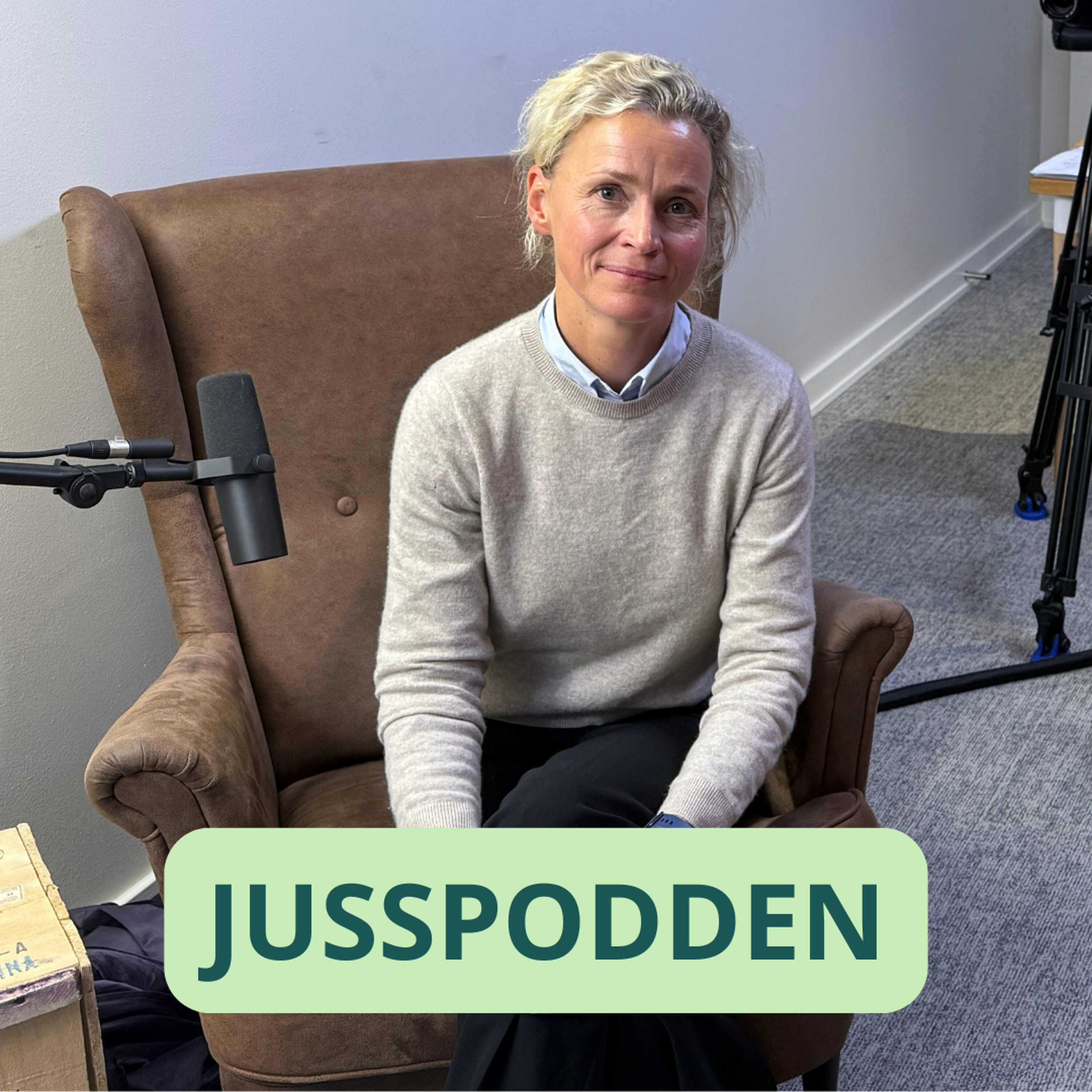 Jusspodden Podcast: §258 Ingunn Solheim: Vi må forklare, ikke forsvare! Jusspodden episode image