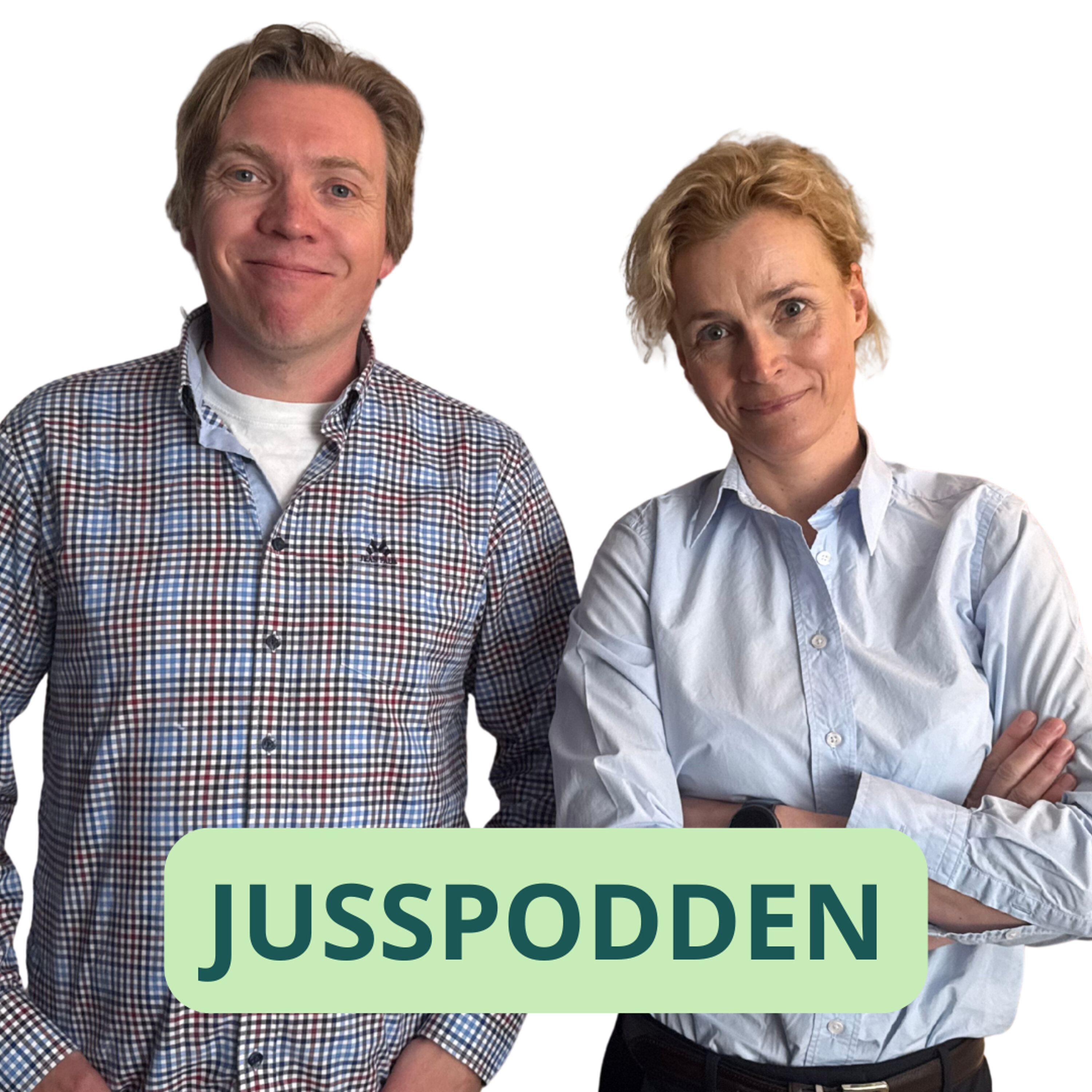 Jusspodden Podcast: §290 Jehovas vitner i Høyesterett – og rettssaker minutt for minutt Jusspodden episode image