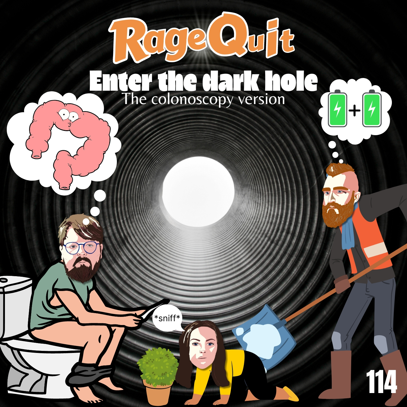 RageQuit 114  -  Enter the dark hole: The colonoscopy version episode artwork