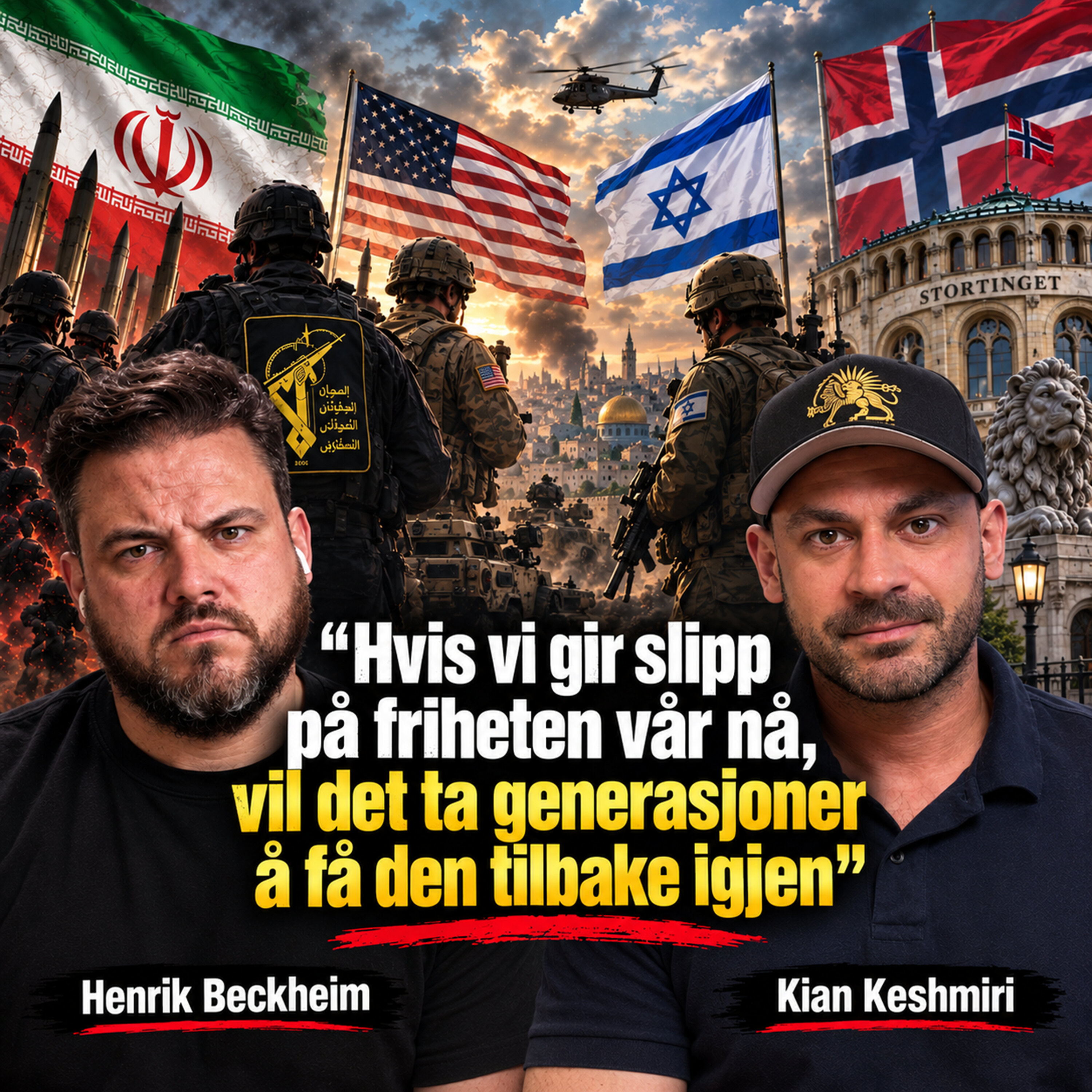 Kian Keshmiri – Hvis vi gir slipp på friheten vår nå, vil det ta generasjoner å få den tilbake igjen