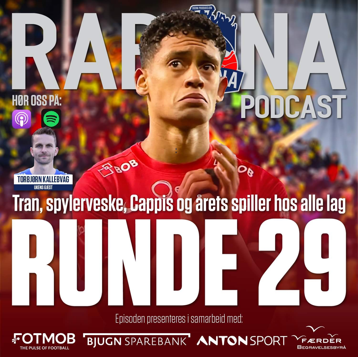 186. Tran, spylervæske, Cappis, årets spiller hos alle lag og rundeoppsummering