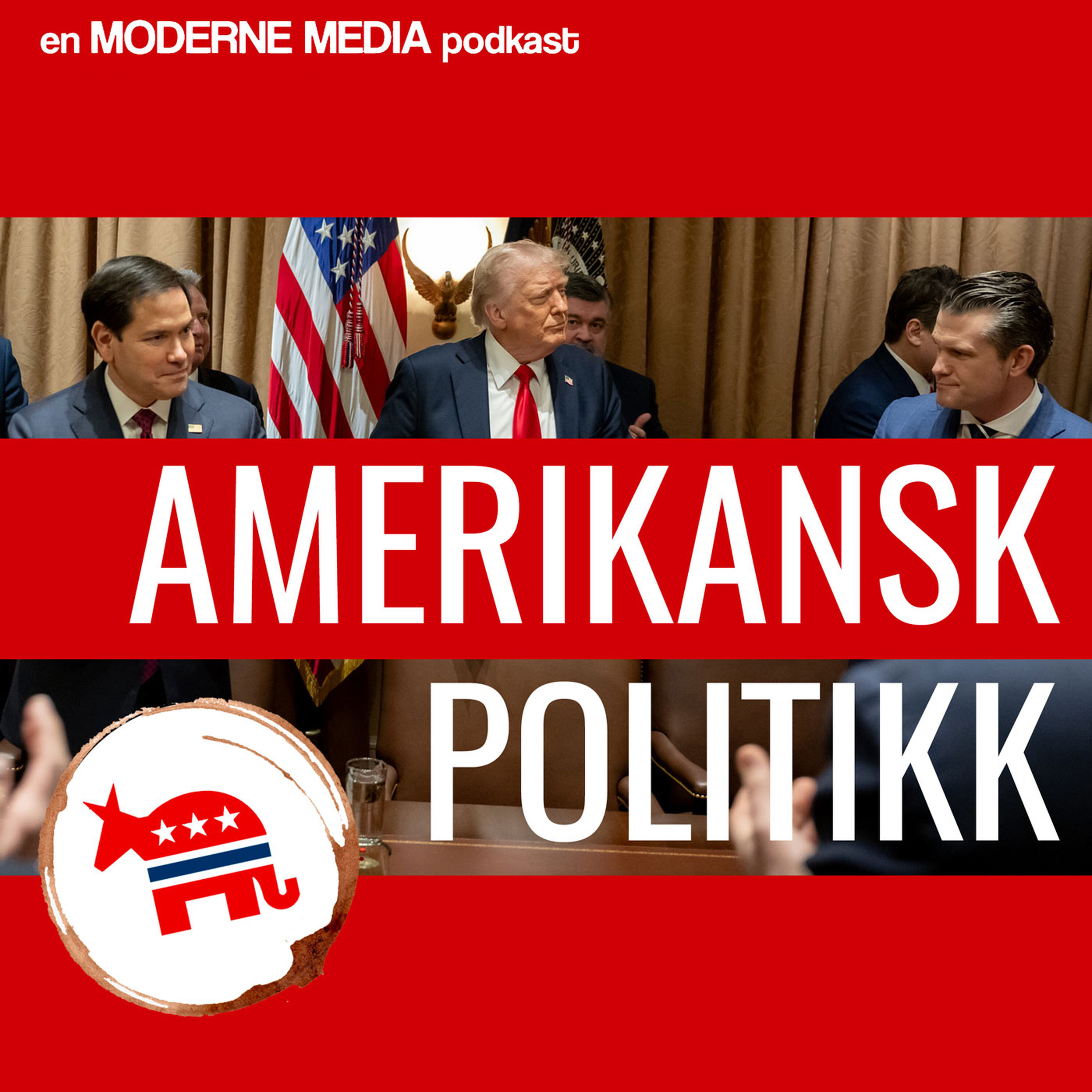 Amerikansk politikk Podcast: Trump har partiet i lomma og er mektigere enn noen gang Amerikansk politikk episode image
