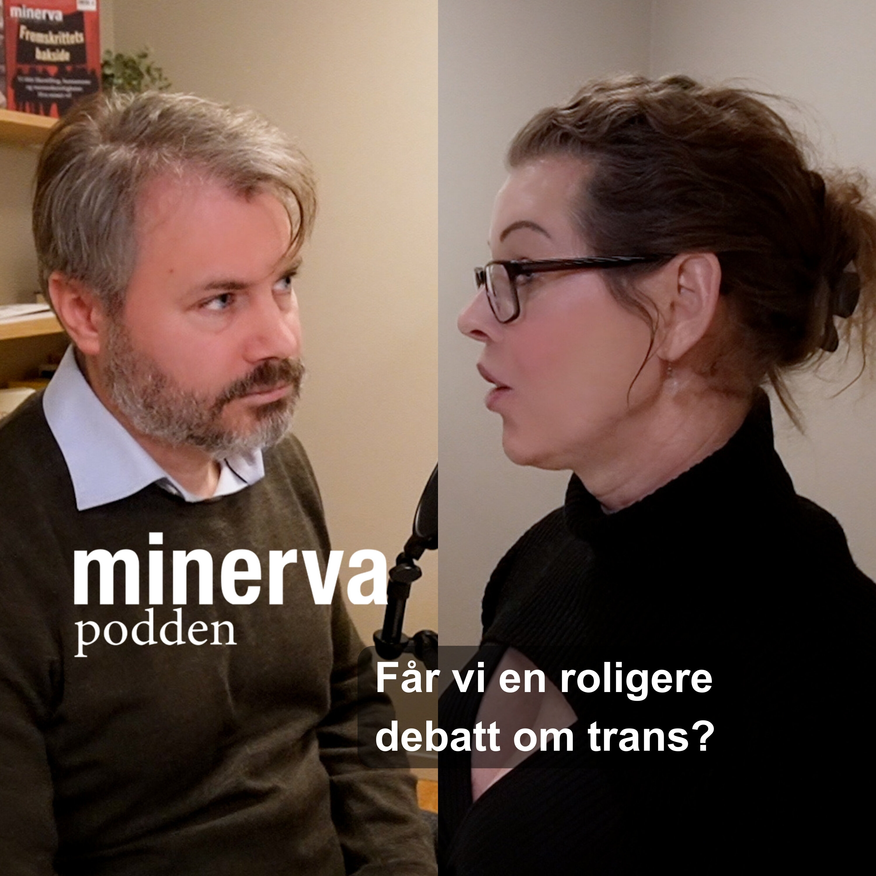 Minervapodden Podcast: Minervasamtale med Sandra Krogh-Bjerke: Får vi en roligere debatt om trans? Minervapodden episode image