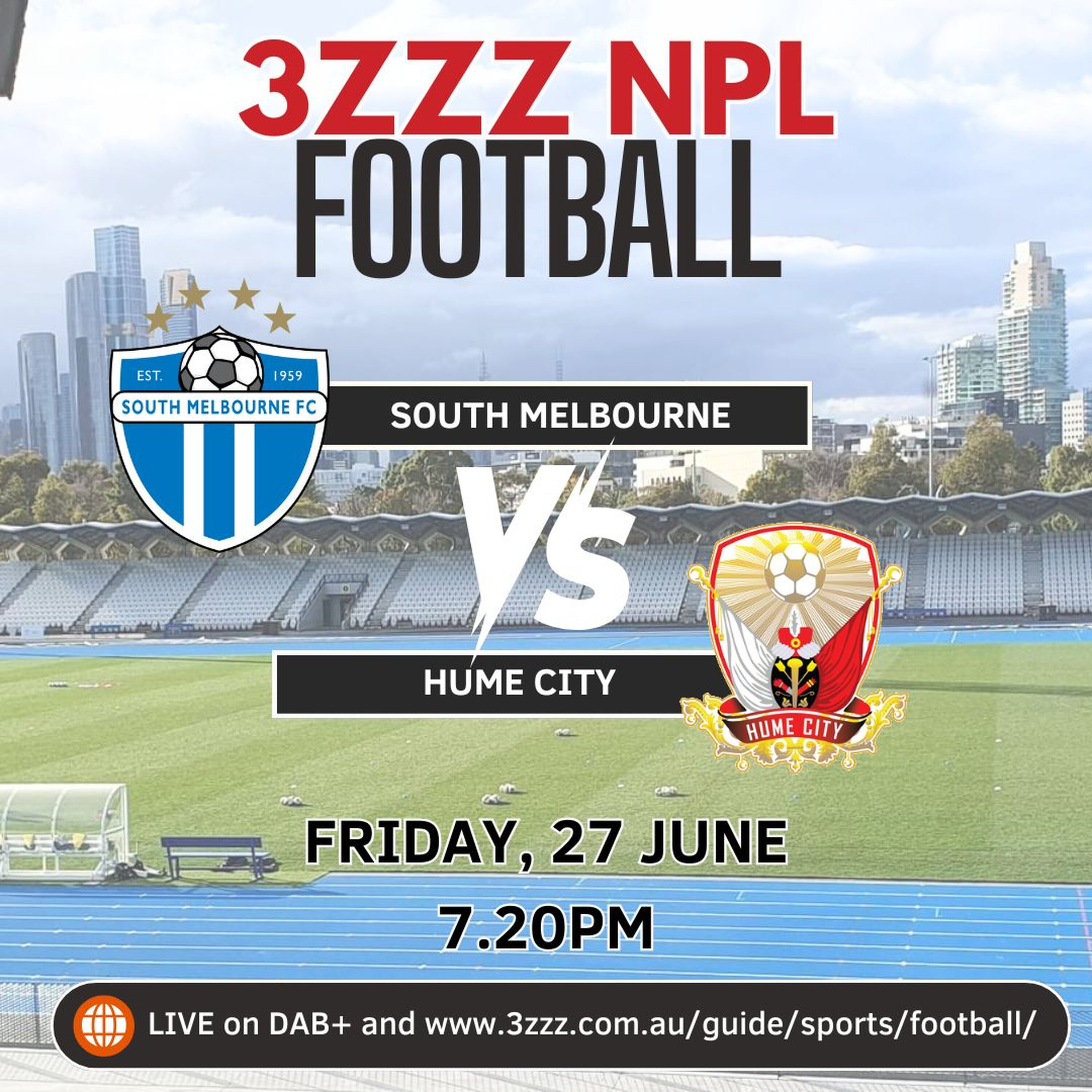 MENS - South Melbourne vs Hume City episode artwork