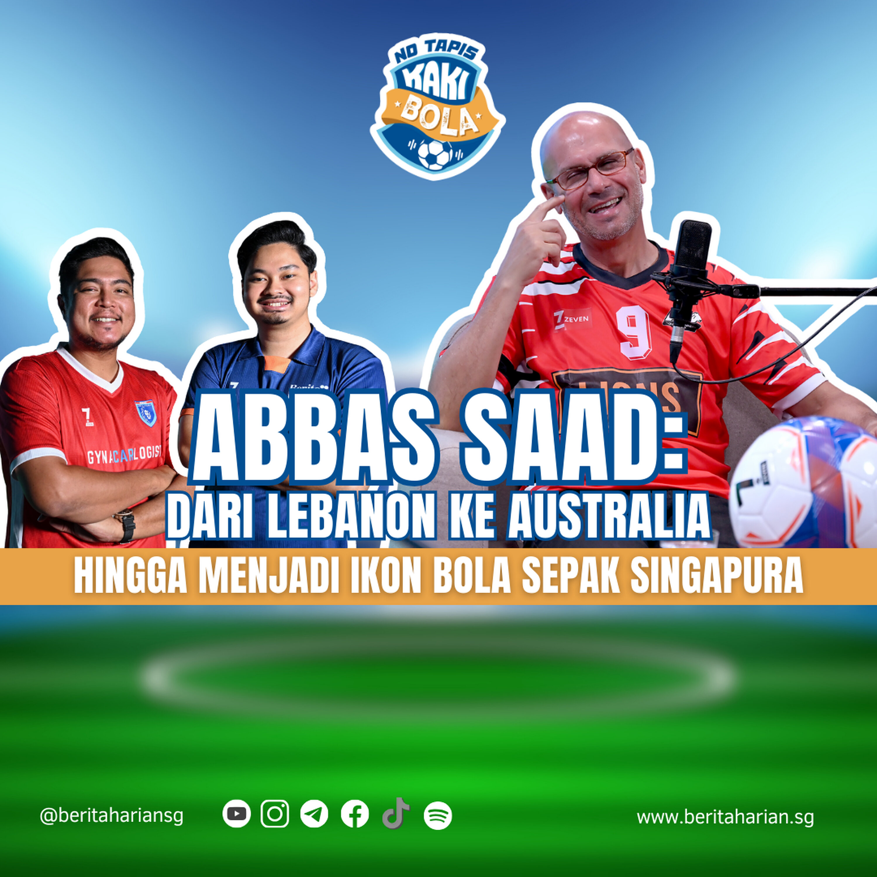 Abbas Saad: Dari Lebanon ke Australia hingga menjadi ikon bola sepak Singapura