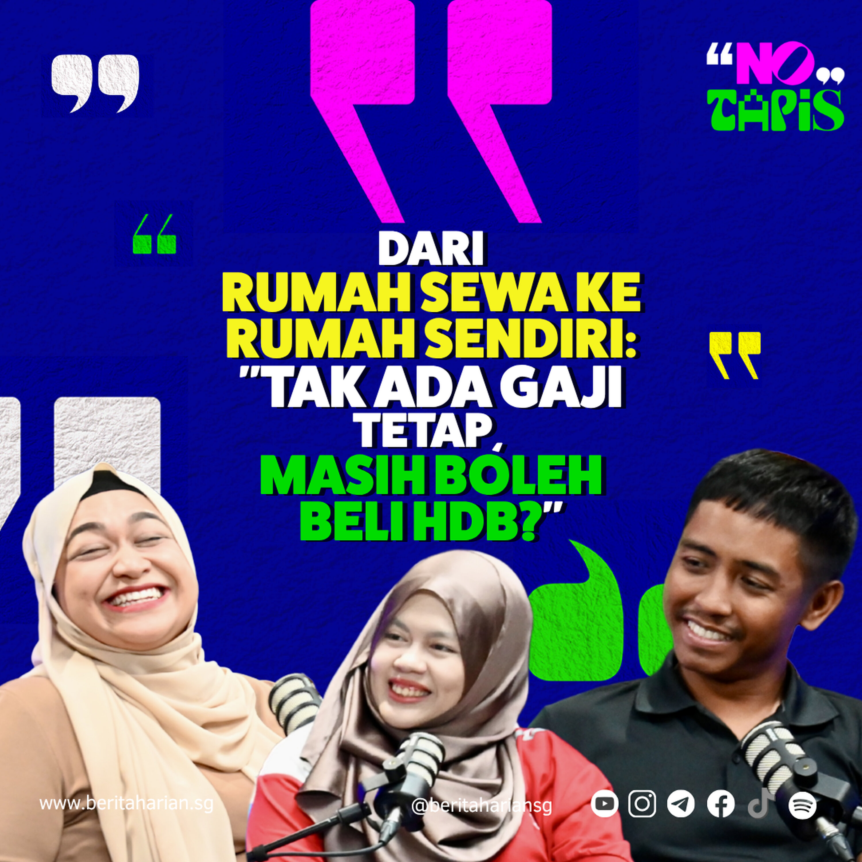 Episod 475 NoTapis - Dari rumah sewa ke rumah sendiri: "Tak ada gaji tetap, masih boleh beli HDB?" episode artwork
