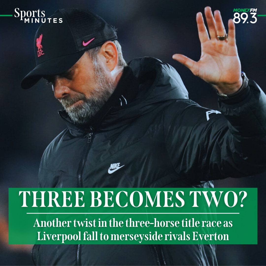 Sports Minutes: Liverpool lose ground in the Premier League title race after derby defeat