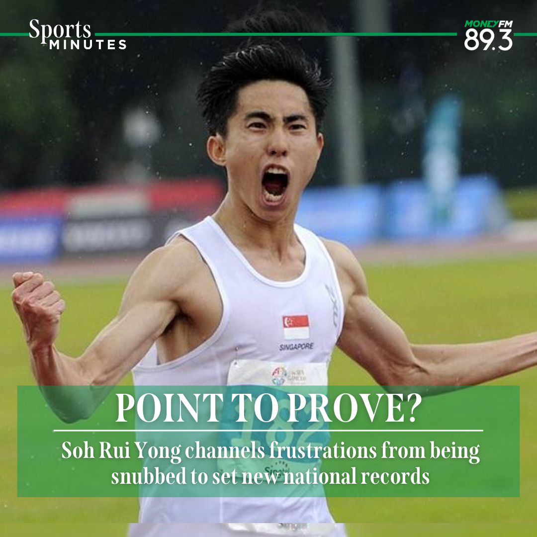Sports Minutes: National runner Soh Rui Yong on what Singapore's sporting culture lacks