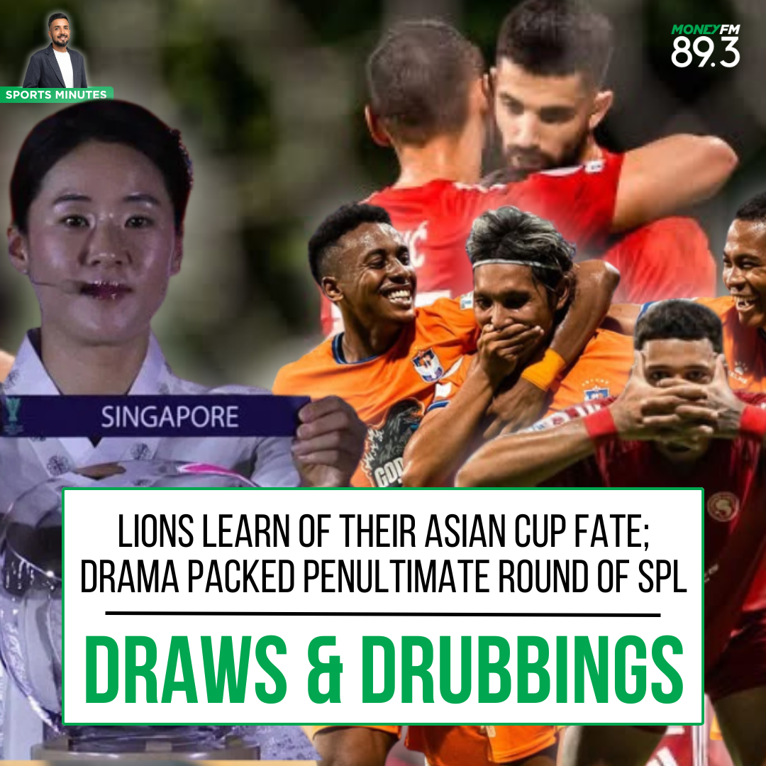 Sports Minutes: Singapore's 2027 Asian Cup Draw; Sailors unbeaten no more