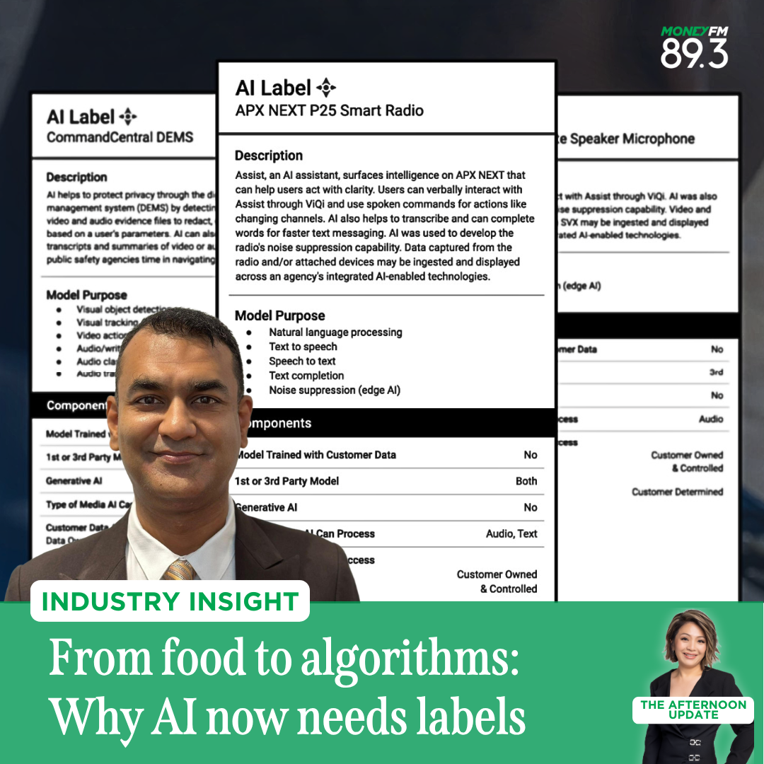 Industry Insight: AI nutrition labels - Building trust in security technology