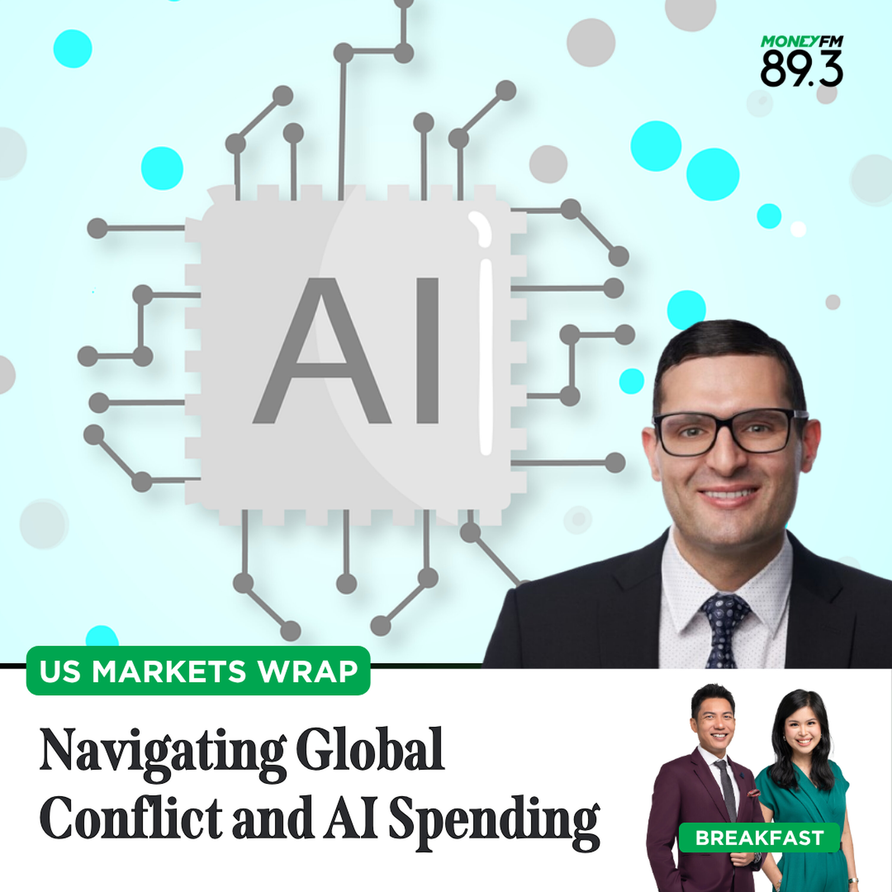 US Markets Wrap: Navigating Global Conflict and AI Spending episode artwork