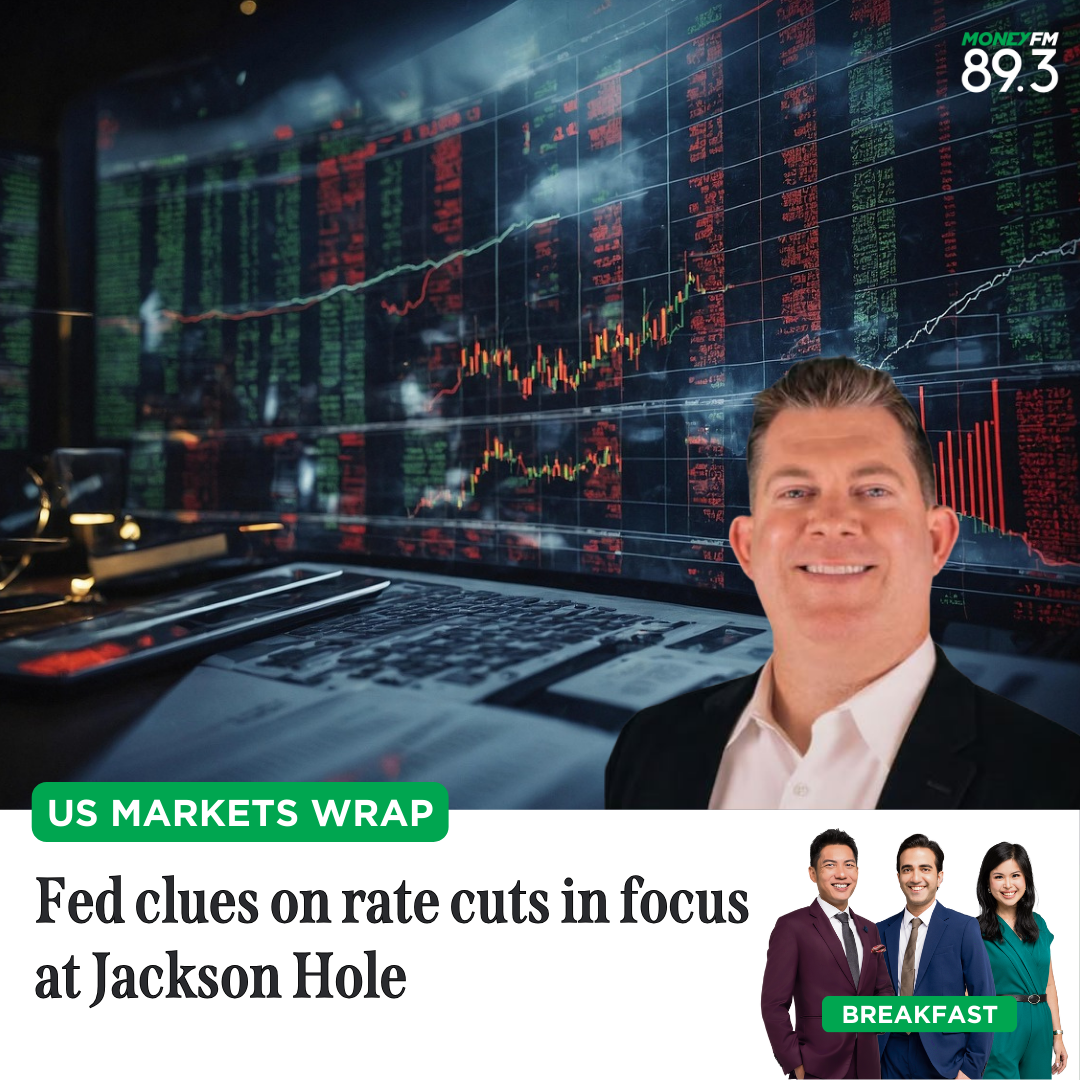 US Markets Wrap: Rate cut forecasts down; further Fed clues in focus at Jackson Hole