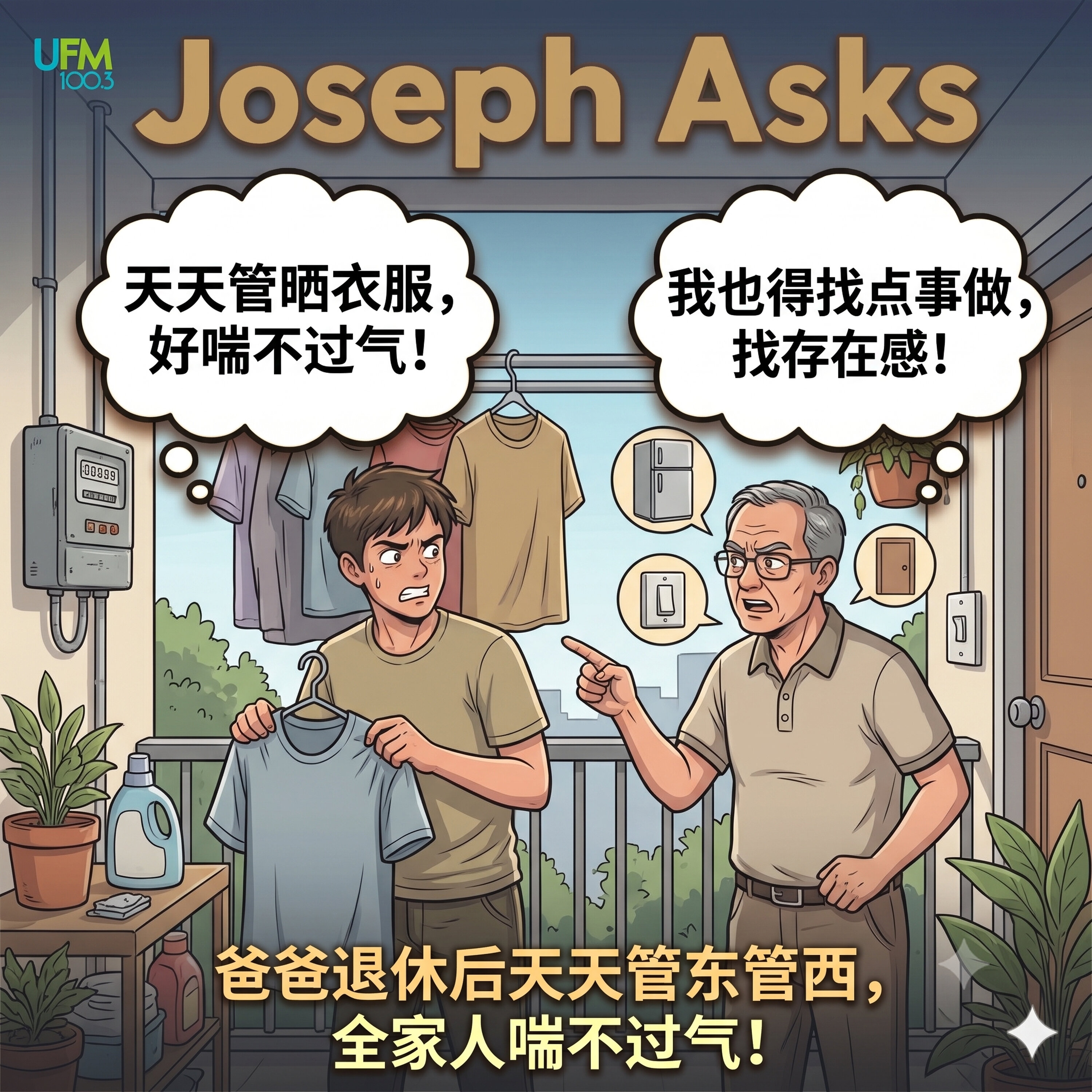 爸爸退休后天天管东管西,全家人喘不过气!