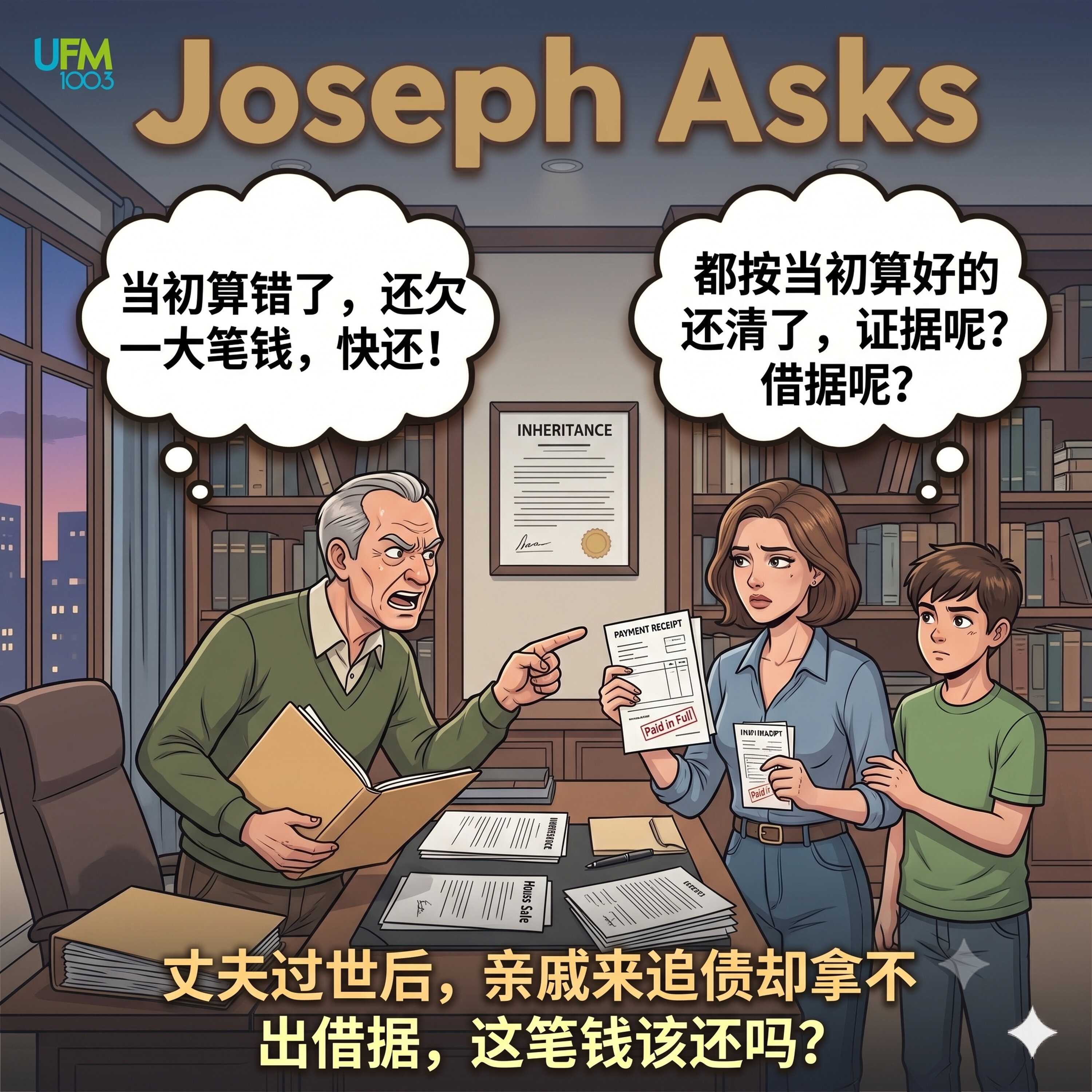 丈夫过世后,亲戚来追债却拿不出借据,这笔钱该还吗?