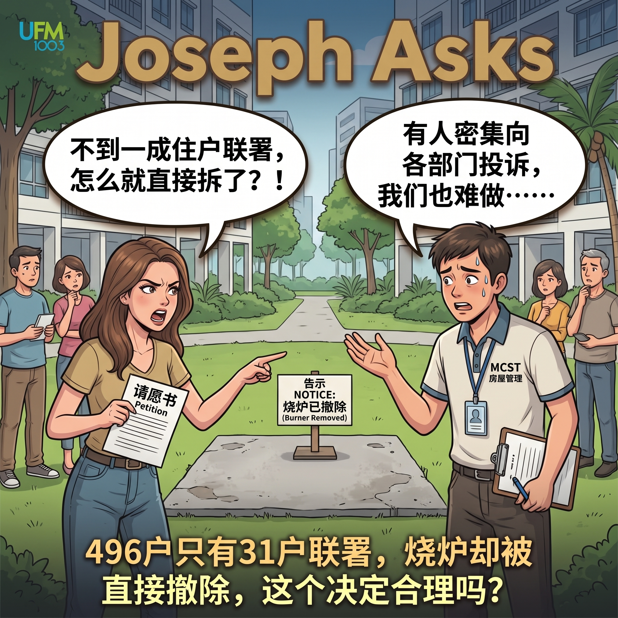 496户只有31户联署，烧炉却被直接撤除，这个决定合理吗？
