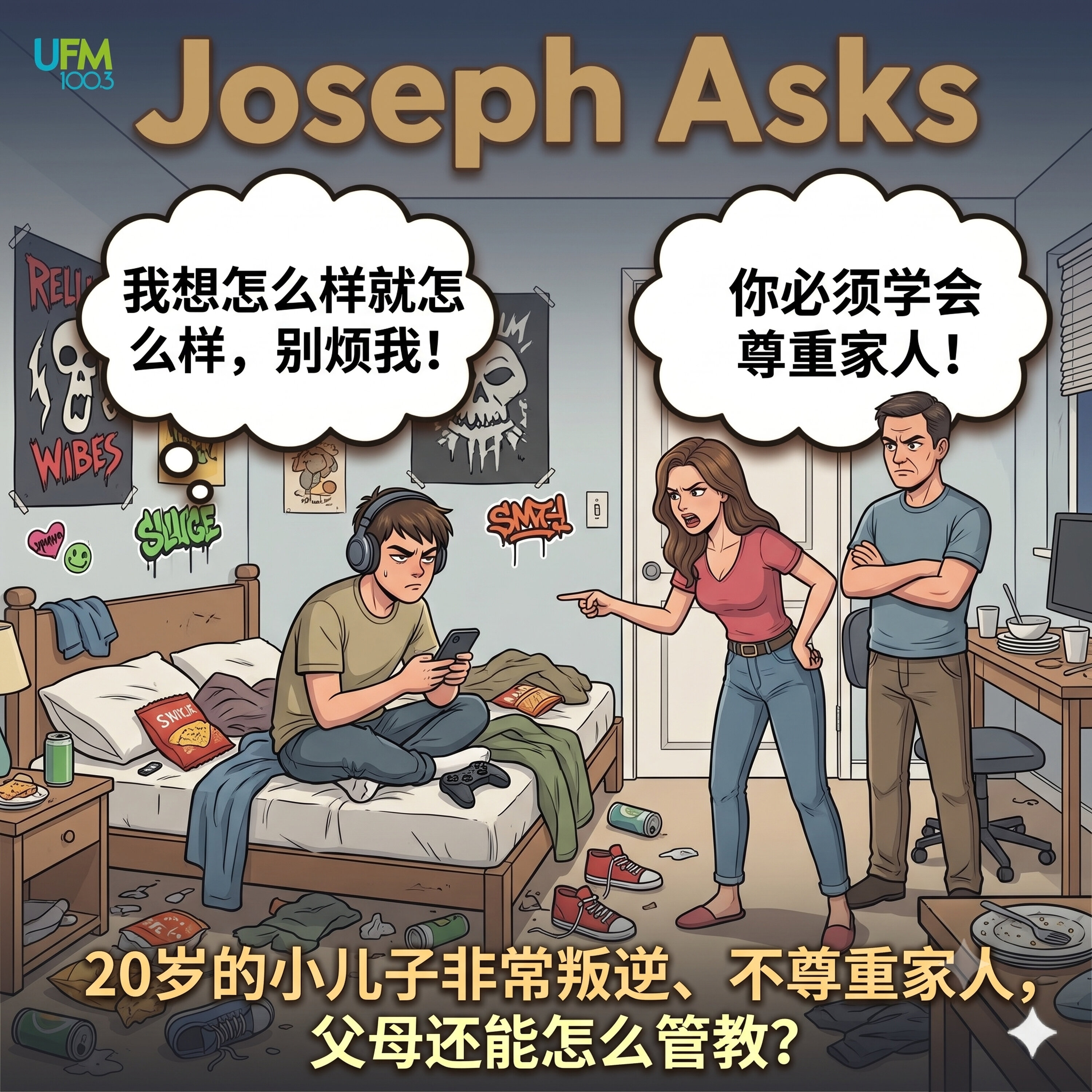 20岁的小儿子非常叛逆、不尊重家人,父母还能怎么管教?