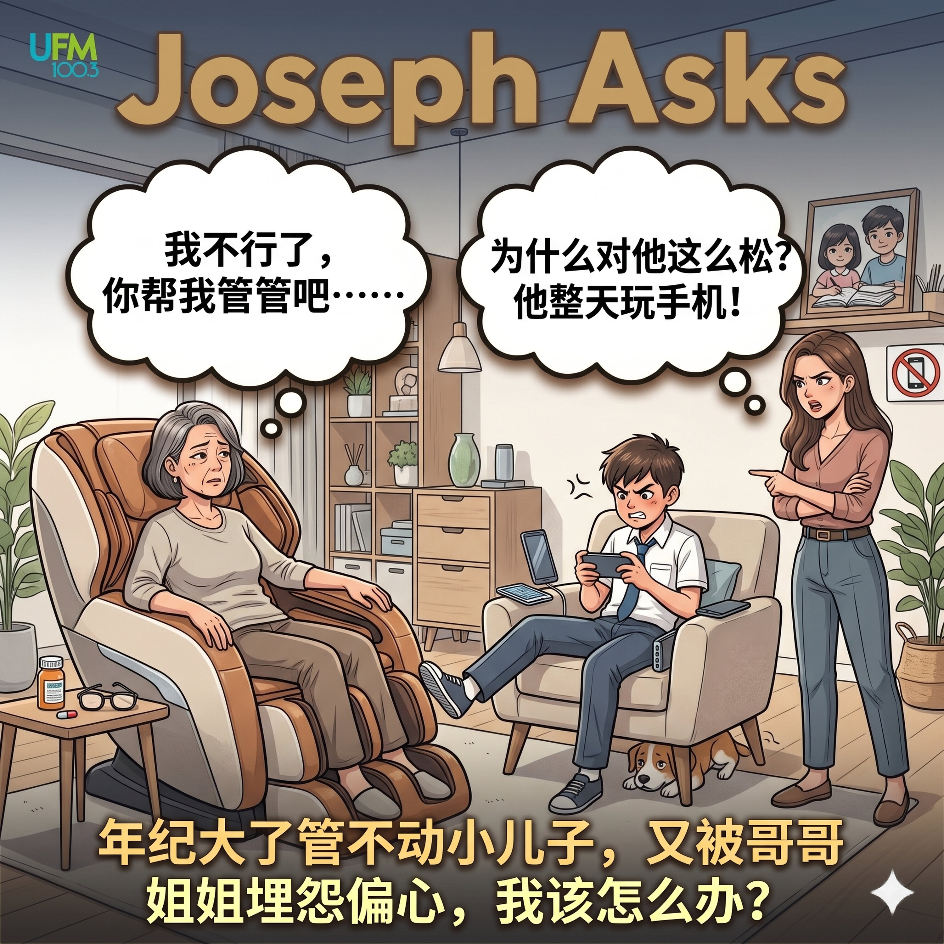 年纪大了管不动小儿子,又被哥哥姐姐埋怨偏心,我该怎么办?
