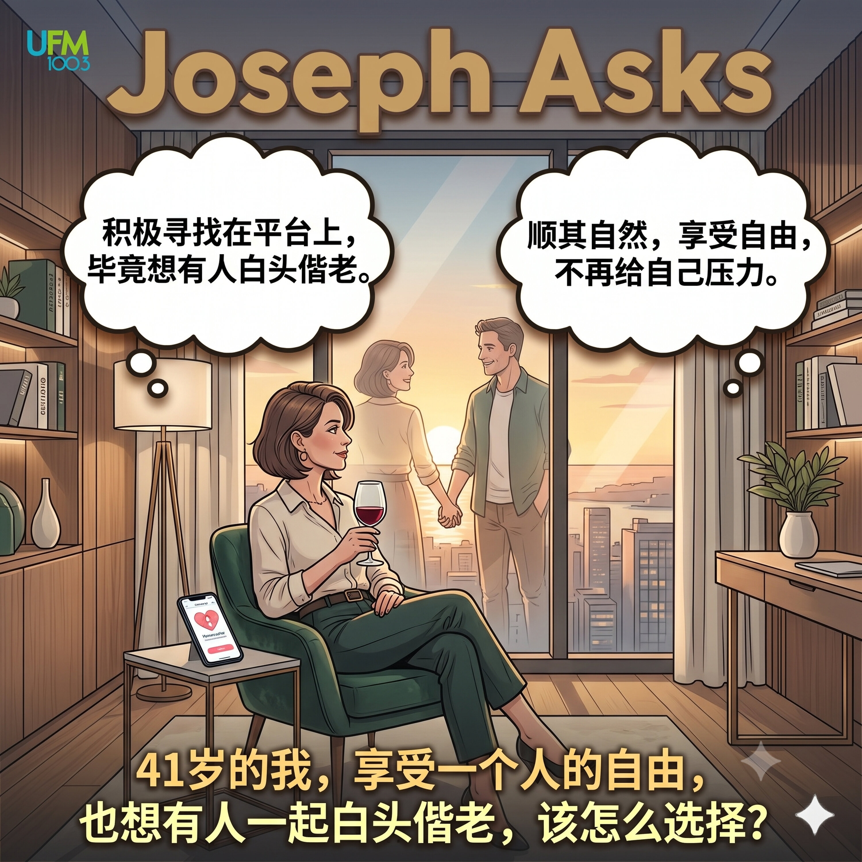 41岁的我,享受一个人的自由,也想有人一起白头偕老,该怎么选择?