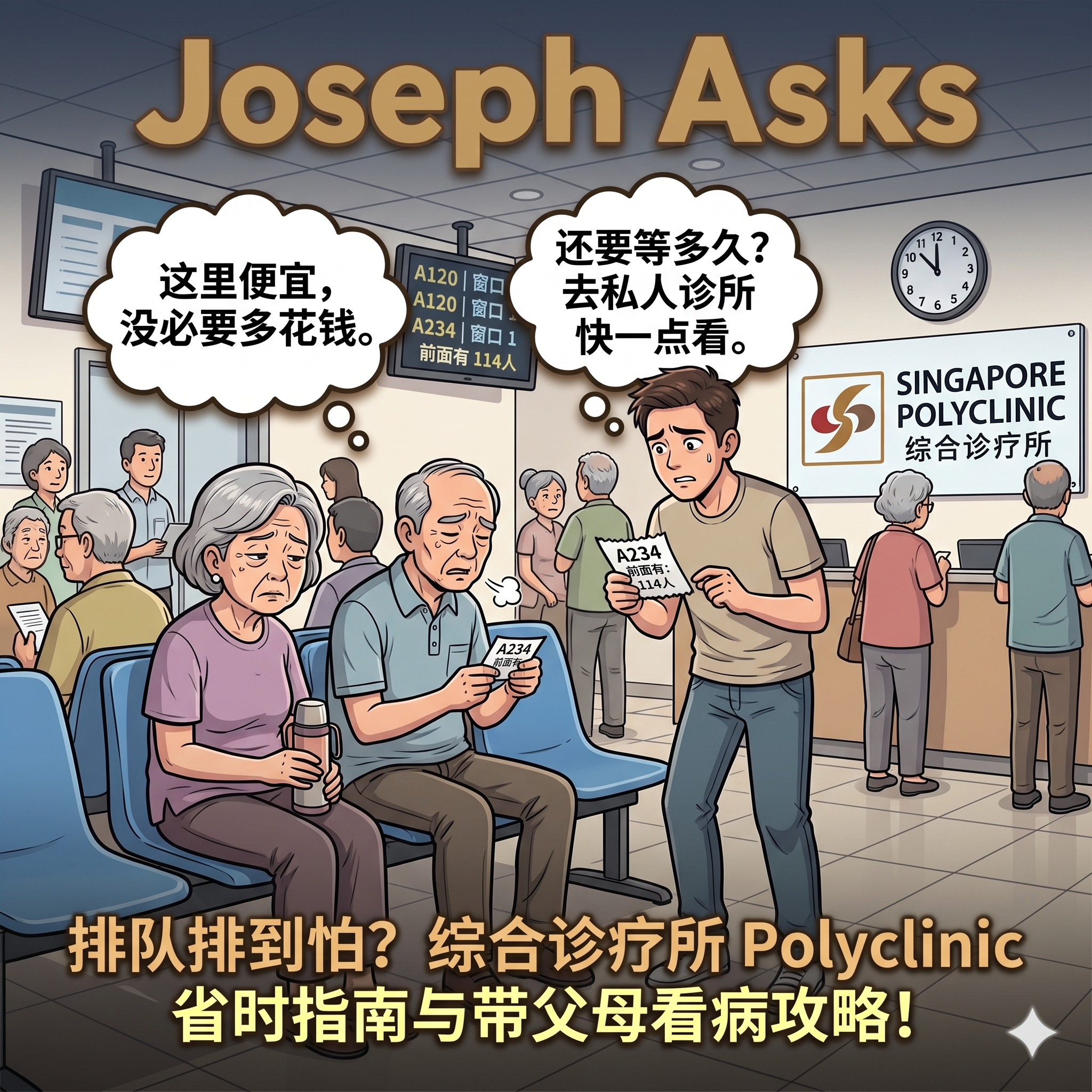 排队排到怕？综合诊疗所 Polyclinic 超强省时指南与高情商带父母（非正式）看病攻略！