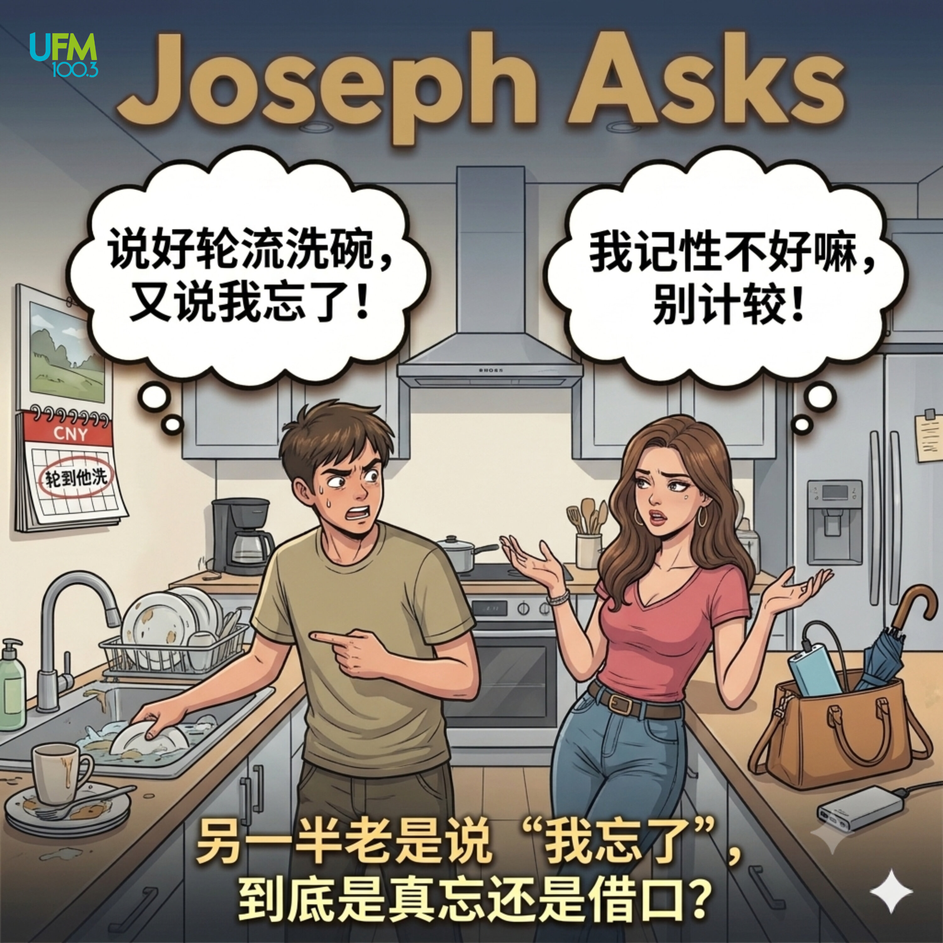 另一半老是说“我忘了”,到底是真忘还是借口?