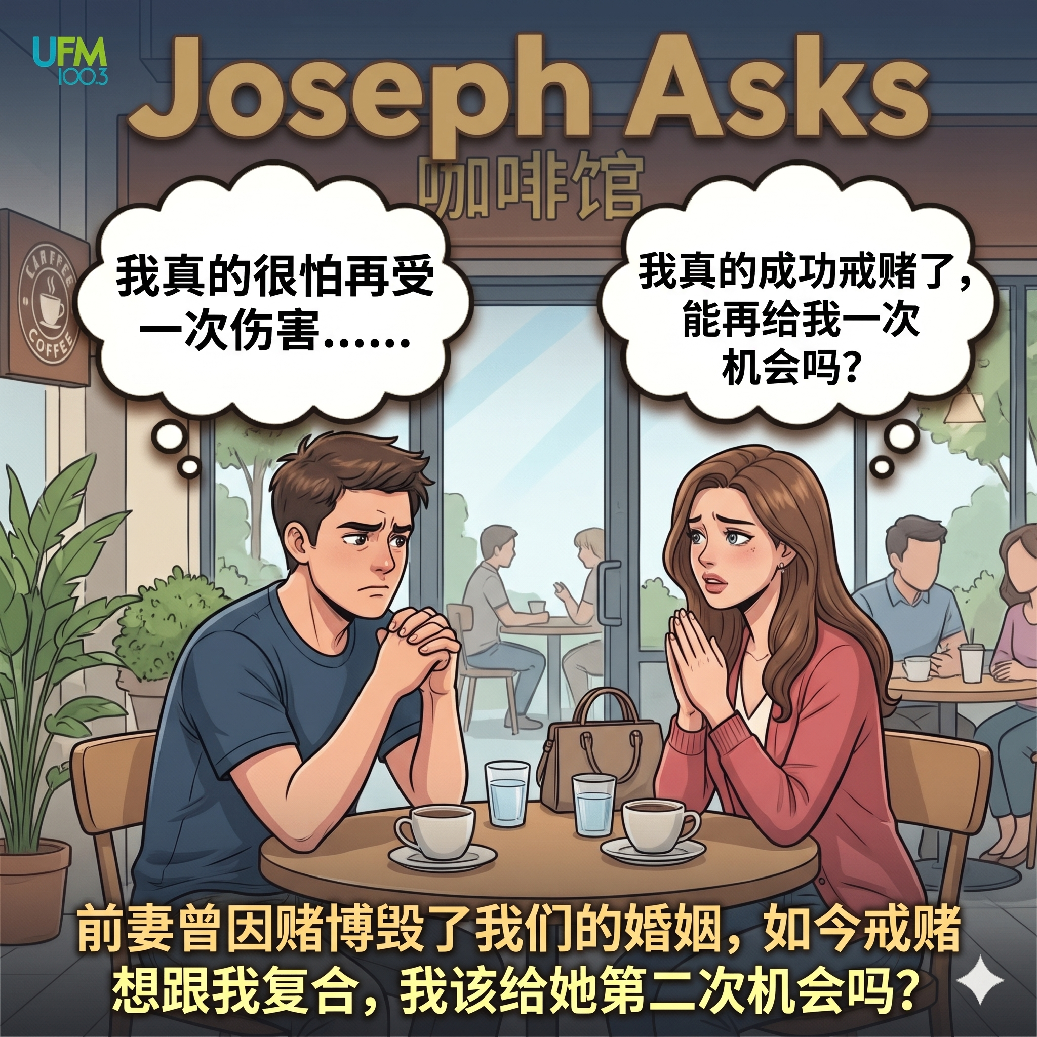 前妻曾因赌博毁了我们的婚姻，如今戒赌想跟我复合，我该给她第二次机会吗？